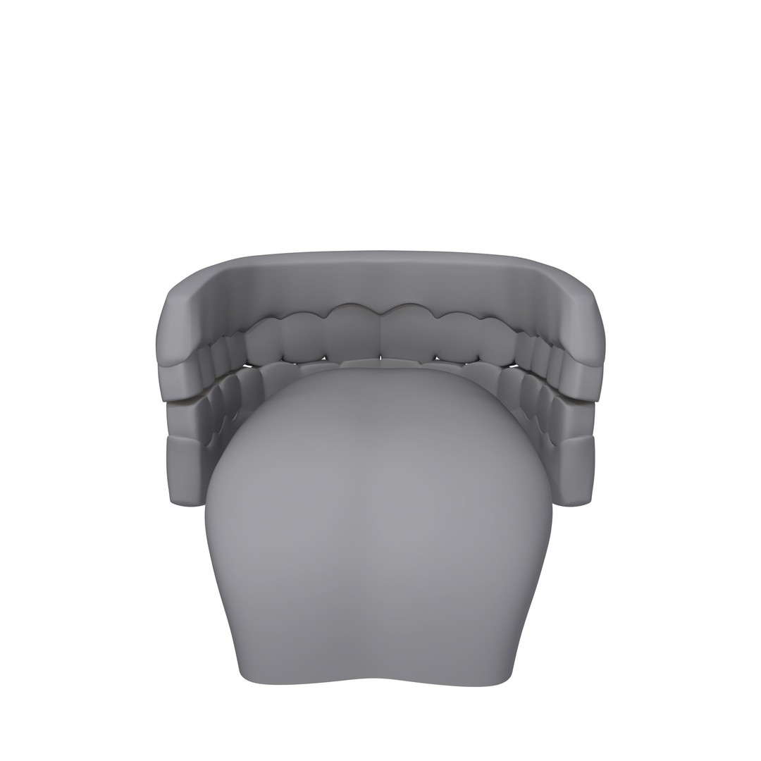 Human Mouth Teeth 3D Model – Cartoon Style, PBR Textures, FBX, OBJ - View 12