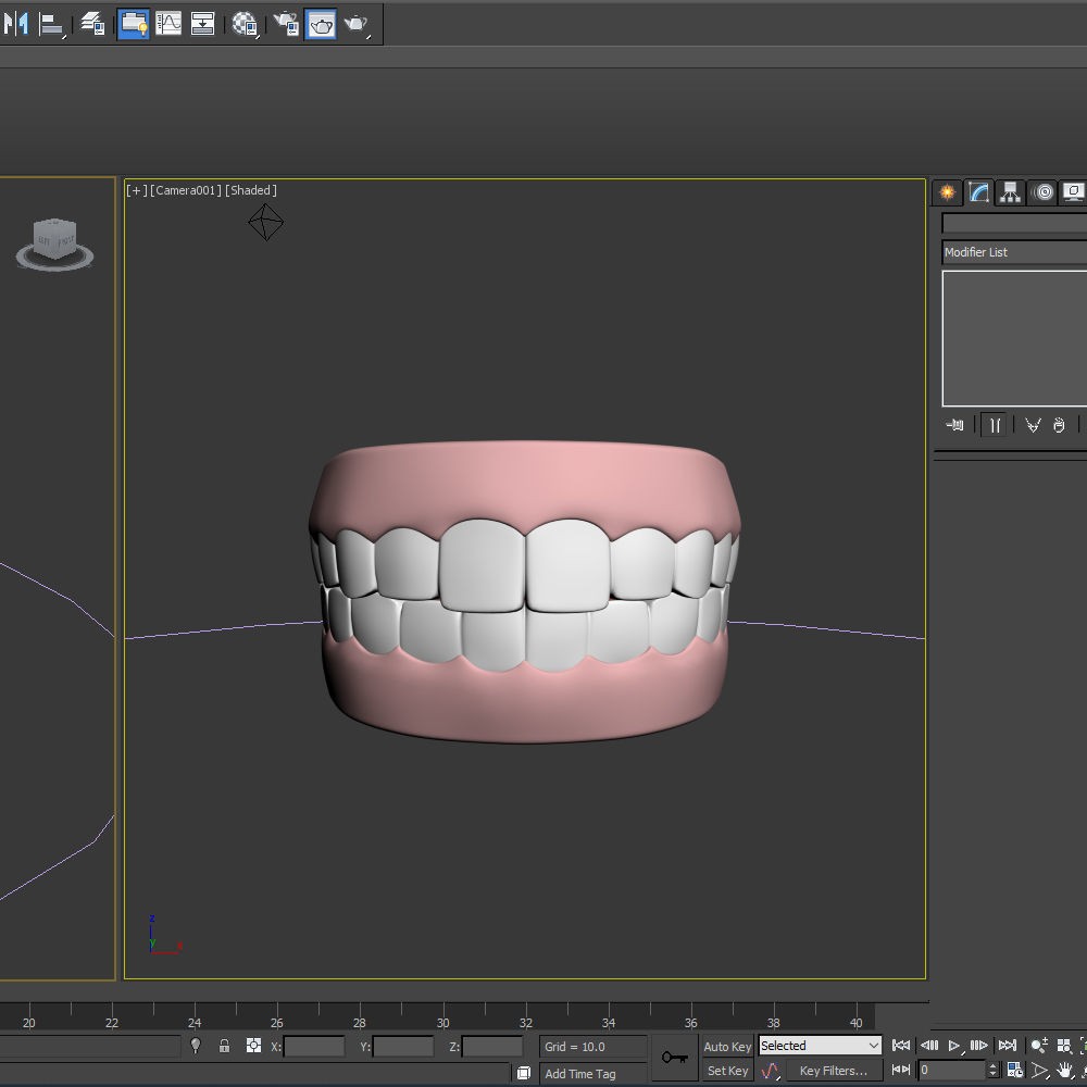 Human Mouth Teeth 3D Model – Cartoon Style, PBR Textures, FBX, OBJ - View 17