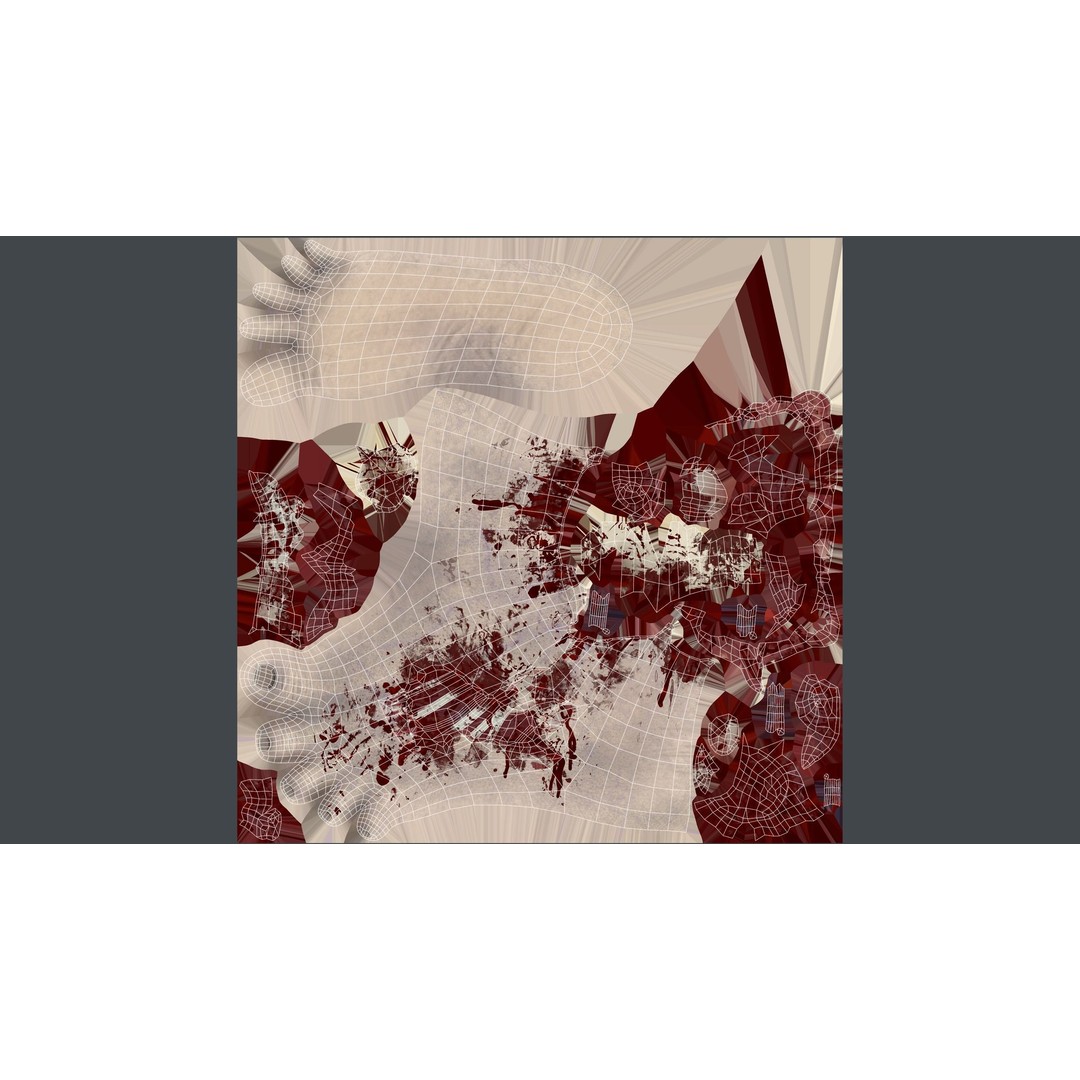 Severed Feet 3D Model – Low Poly Horror Asset, FBX, PBR Textures - View 24