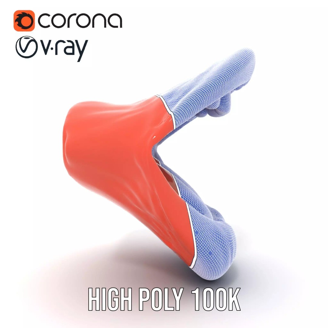 Realistic Open Mouth 3D Model – Low Poly PBR Asset for Animation