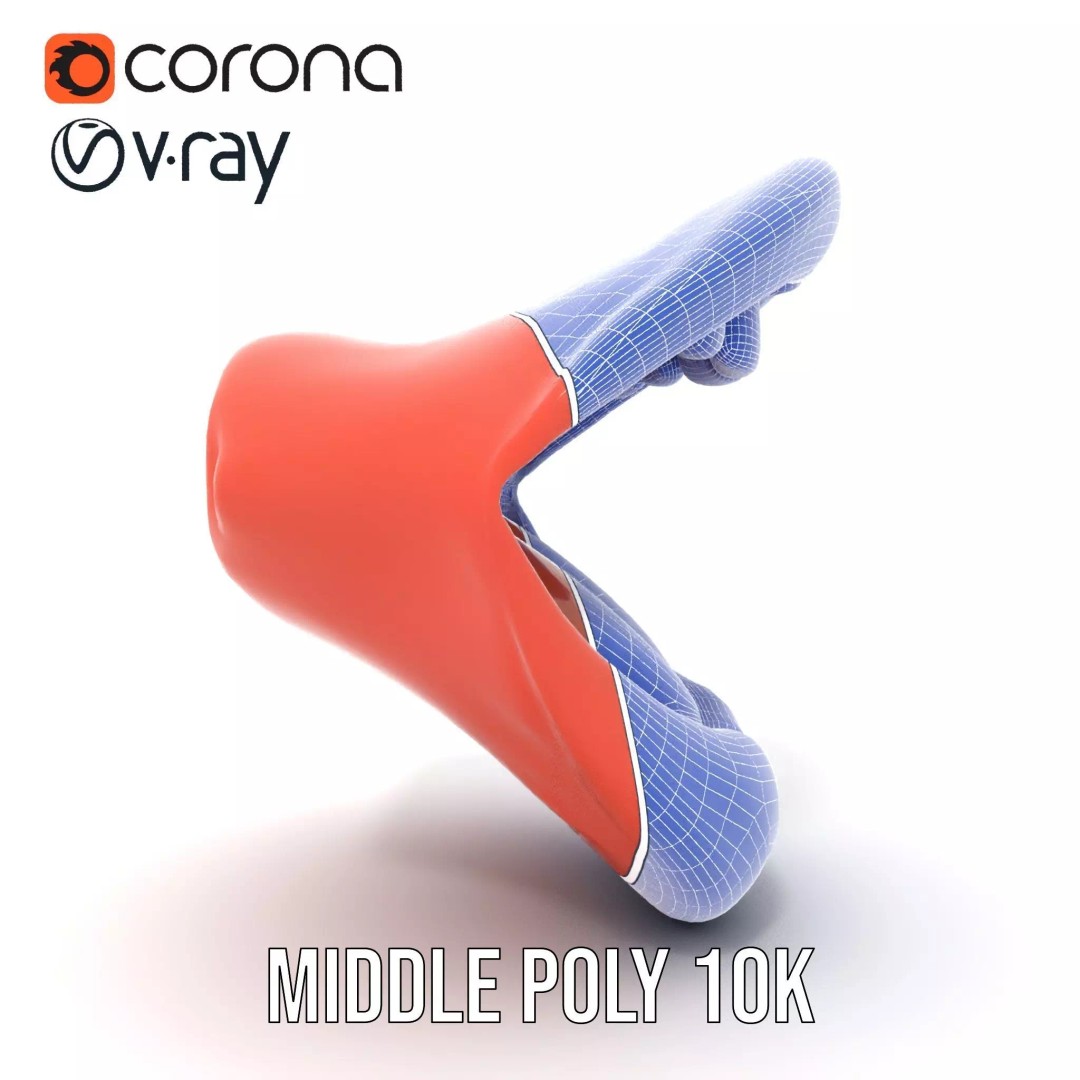 Realistic Open Mouth 3D Model – Low Poly PBR Asset for Animation - View 23