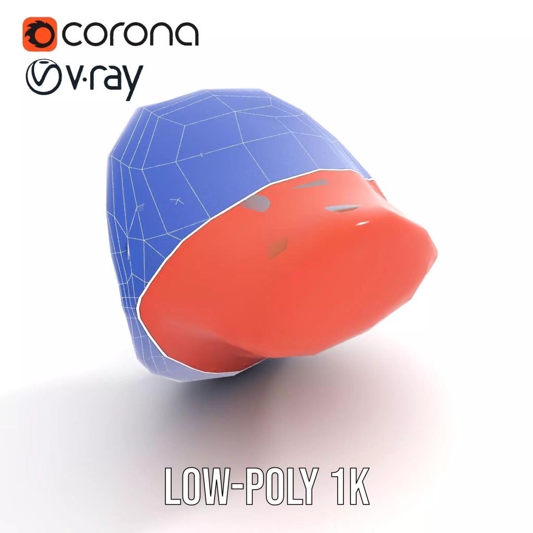 Realistic Open Mouth 3D Model – Low Poly PBR Asset for Animation - View 24