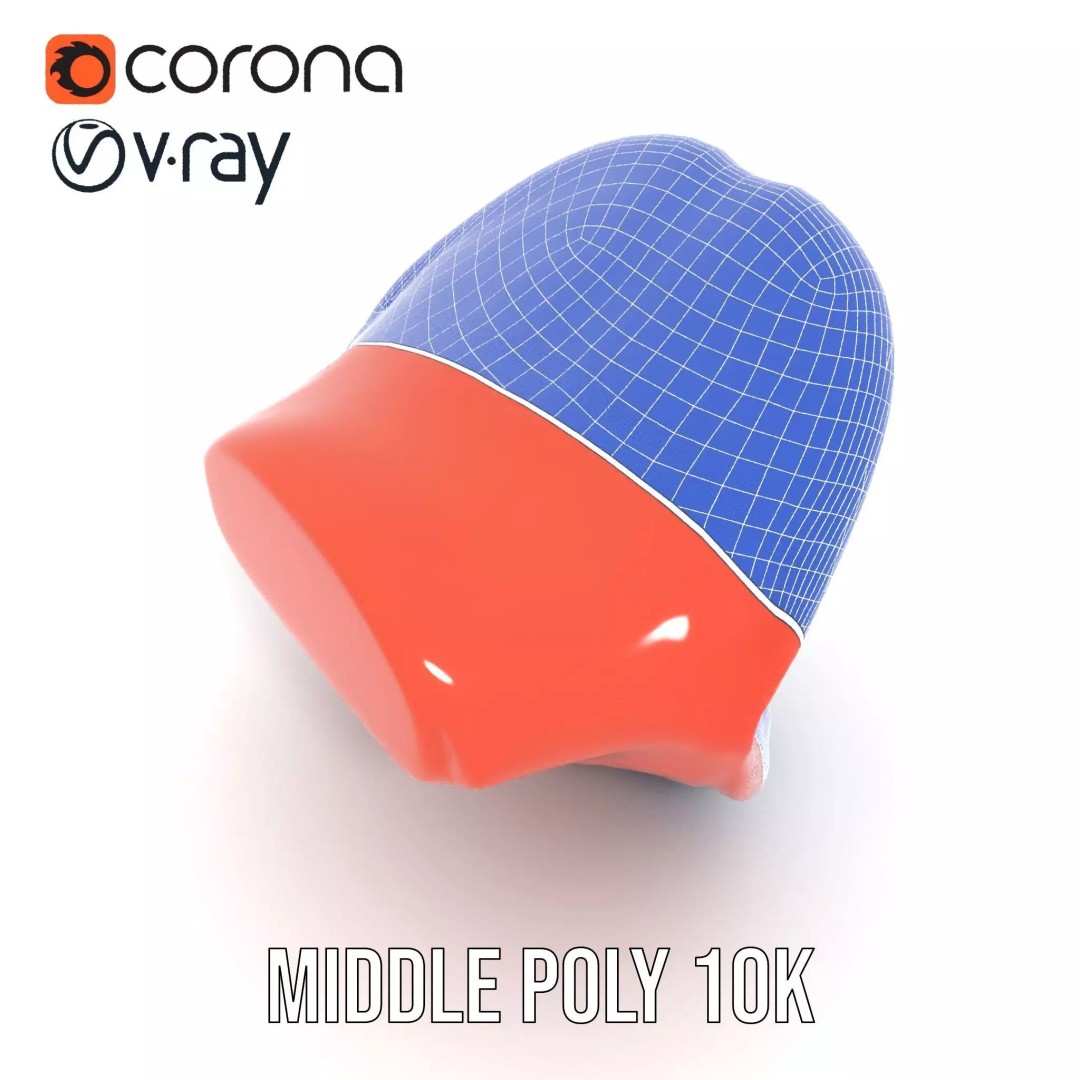 Realistic Open Mouth 3D Model – Low Poly PBR Asset for Animation - View 28