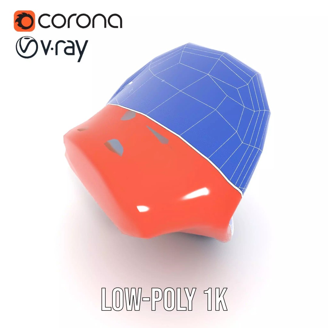 Realistic Open Mouth 3D Model – Low Poly PBR Asset for Animation - View 29