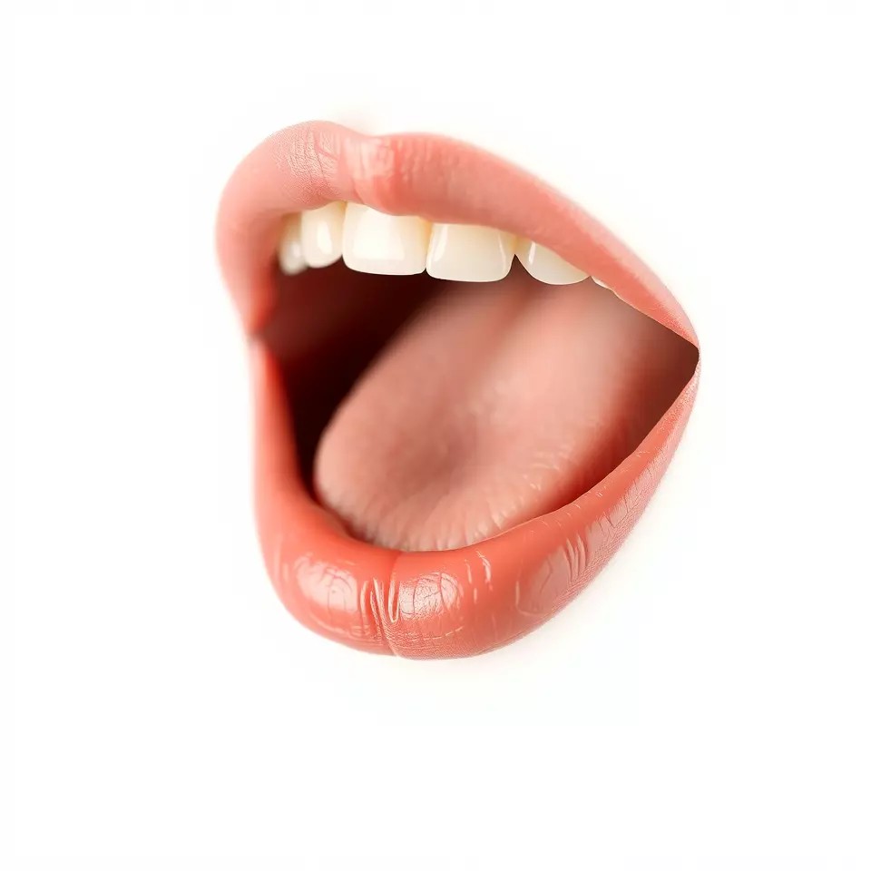 Realistic Open Mouth 3D Model – Low Poly PBR Asset for Animation - View 3