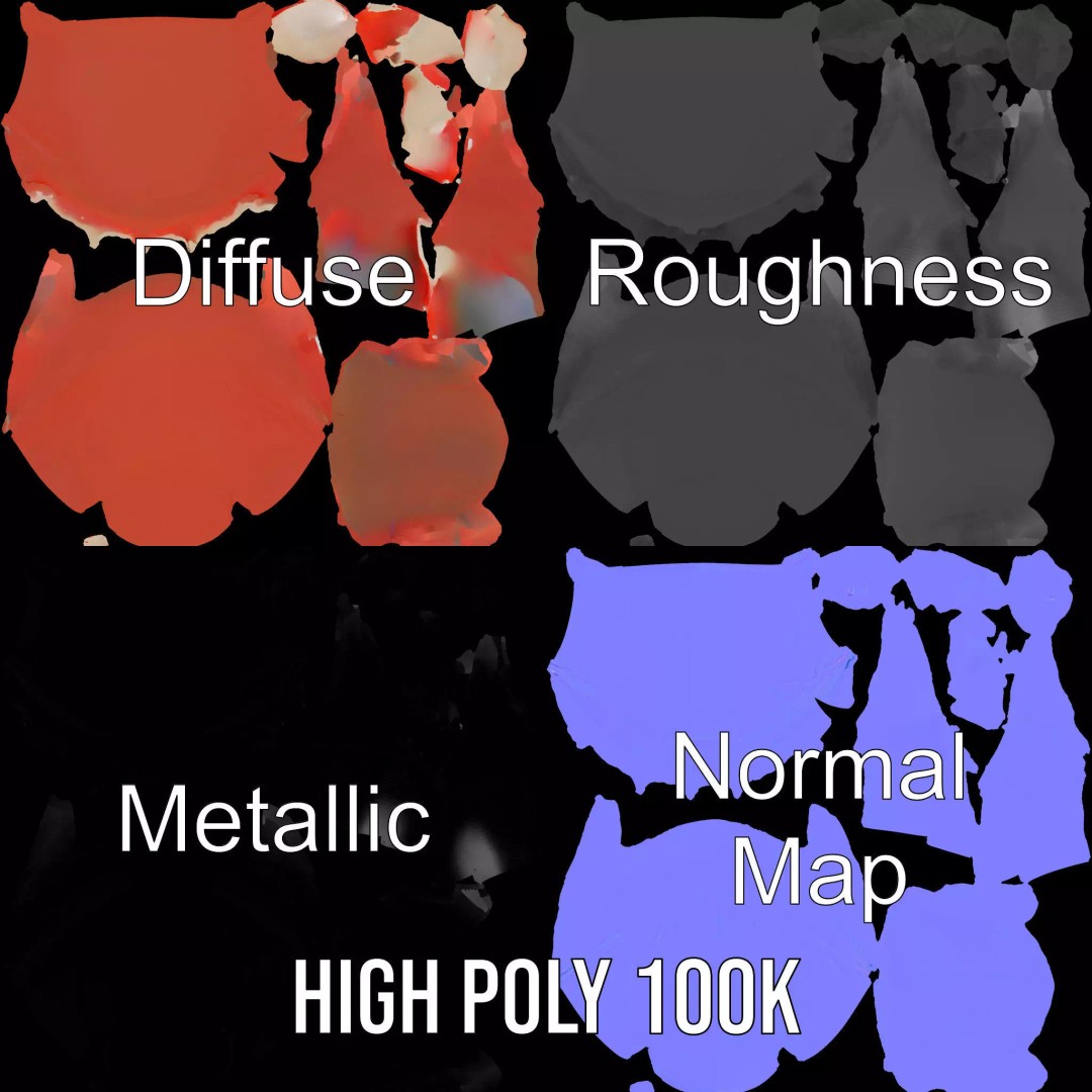 Realistic Open Mouth 3D Model – Low Poly PBR Asset for Animation - View 4