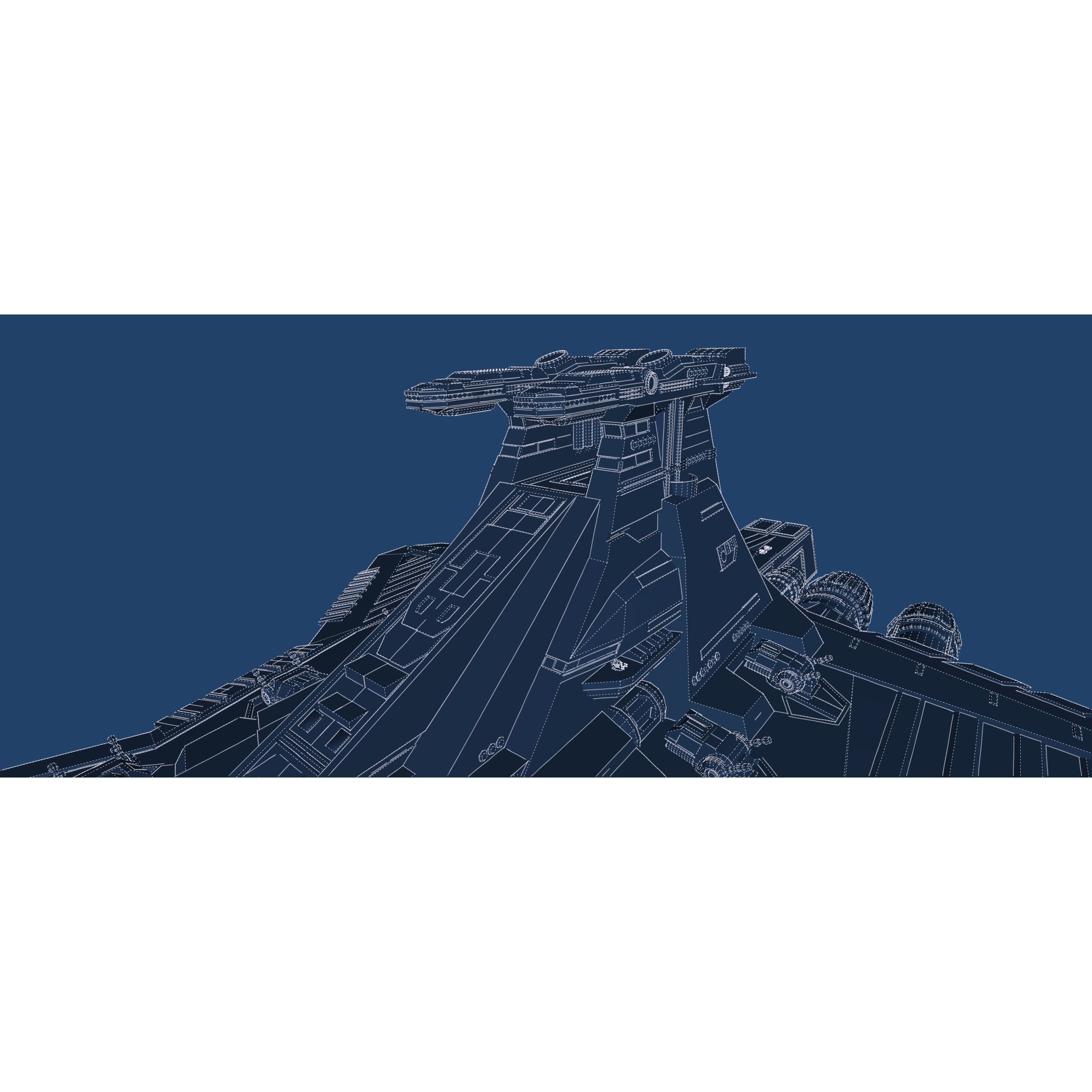 Venator Class Spaceship - Detailed 3D Model