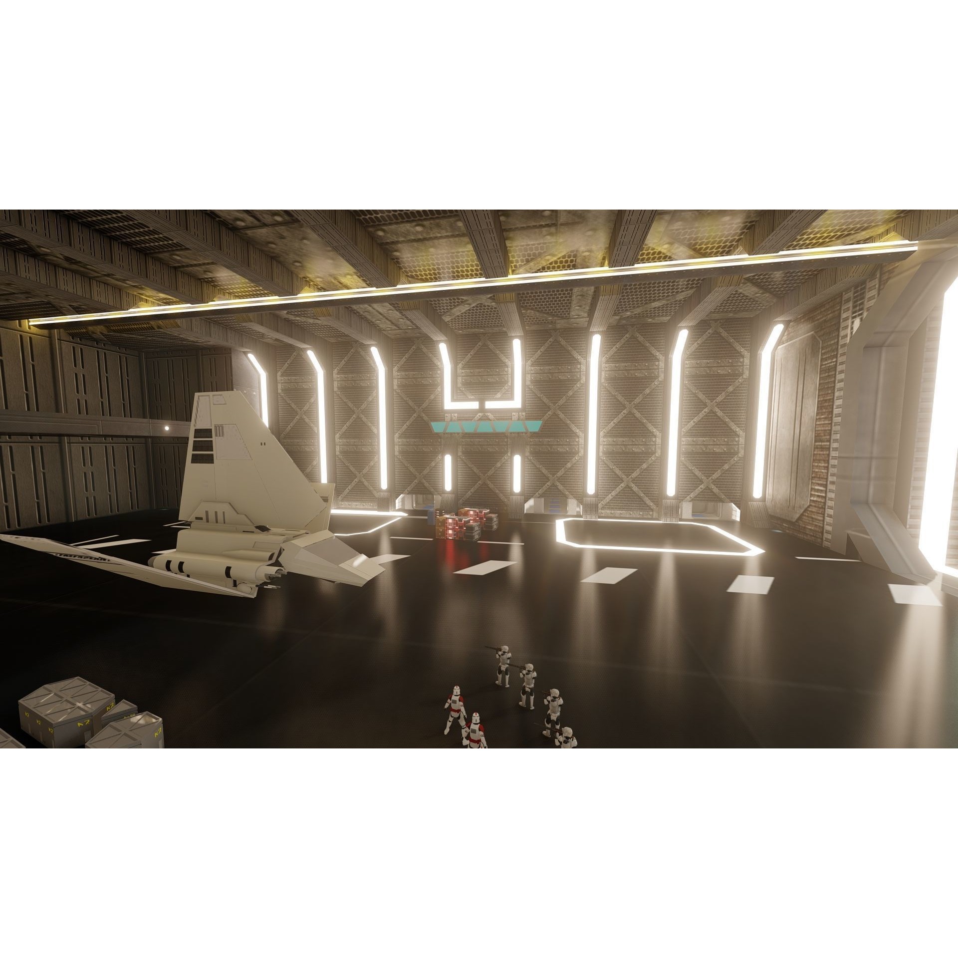 Venator Class Spaceship - Detailed 3D Model - View 20