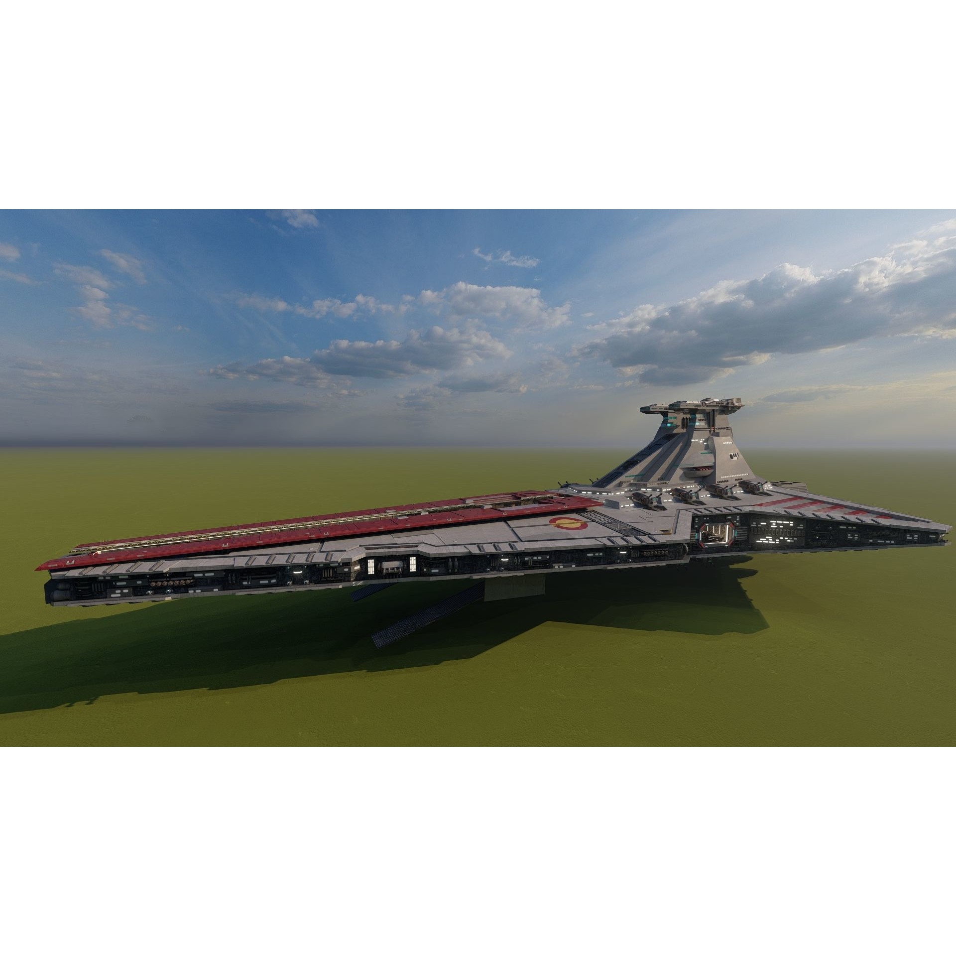 Venator Class Spaceship - Detailed 3D Model - View 3