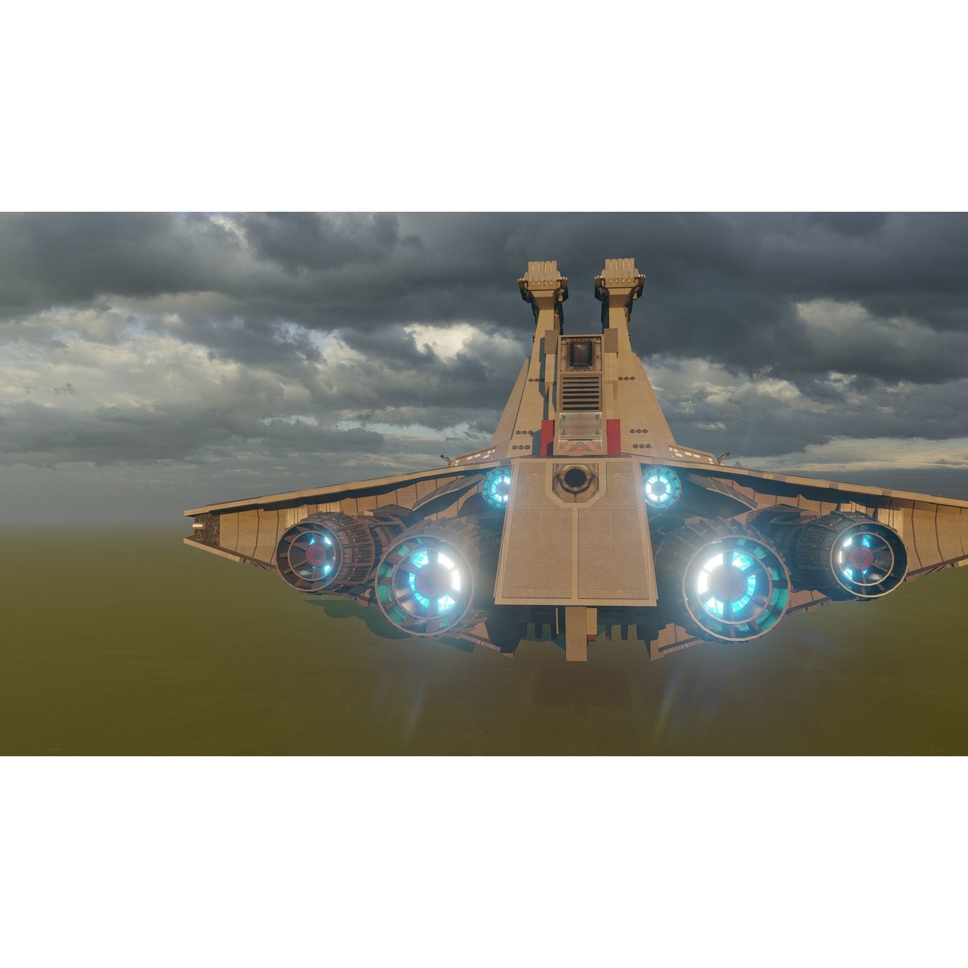 Venator Class Spaceship - Detailed 3D Model - View 6