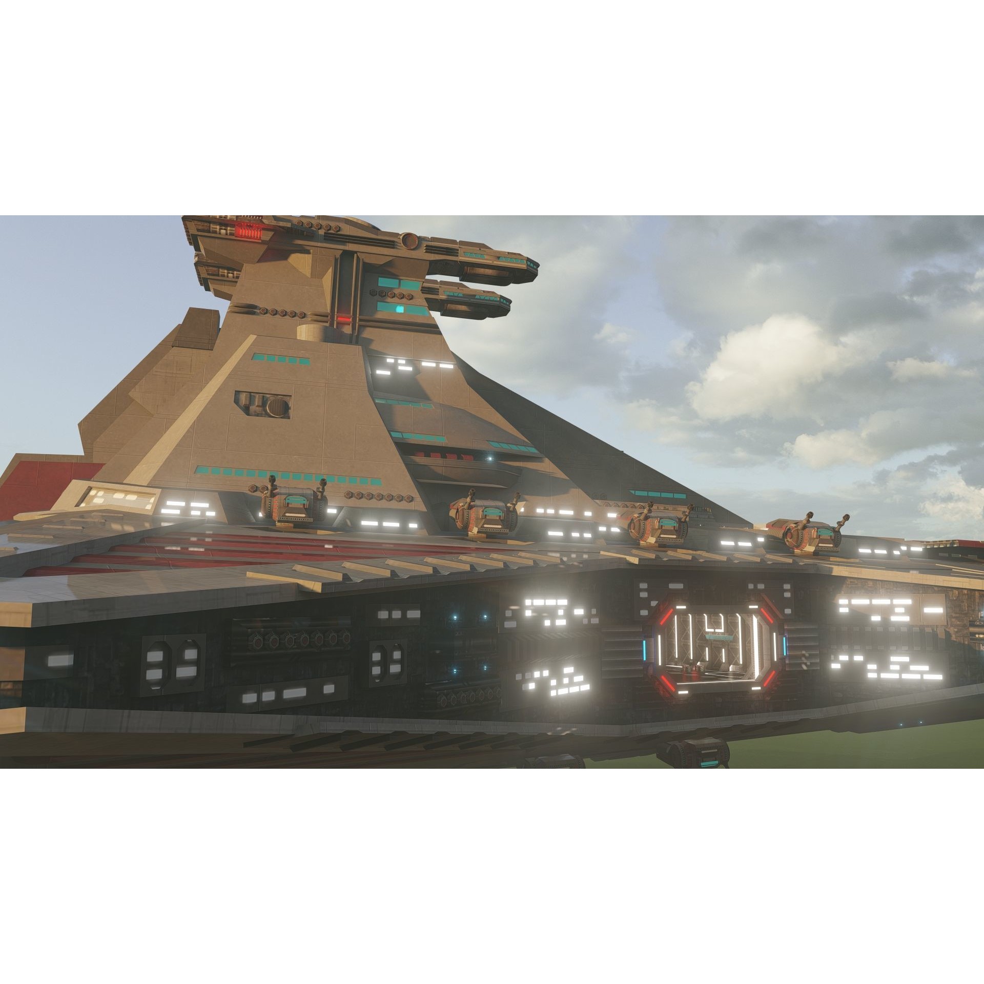 Venator Class Spaceship - Detailed 3D Model - View 7