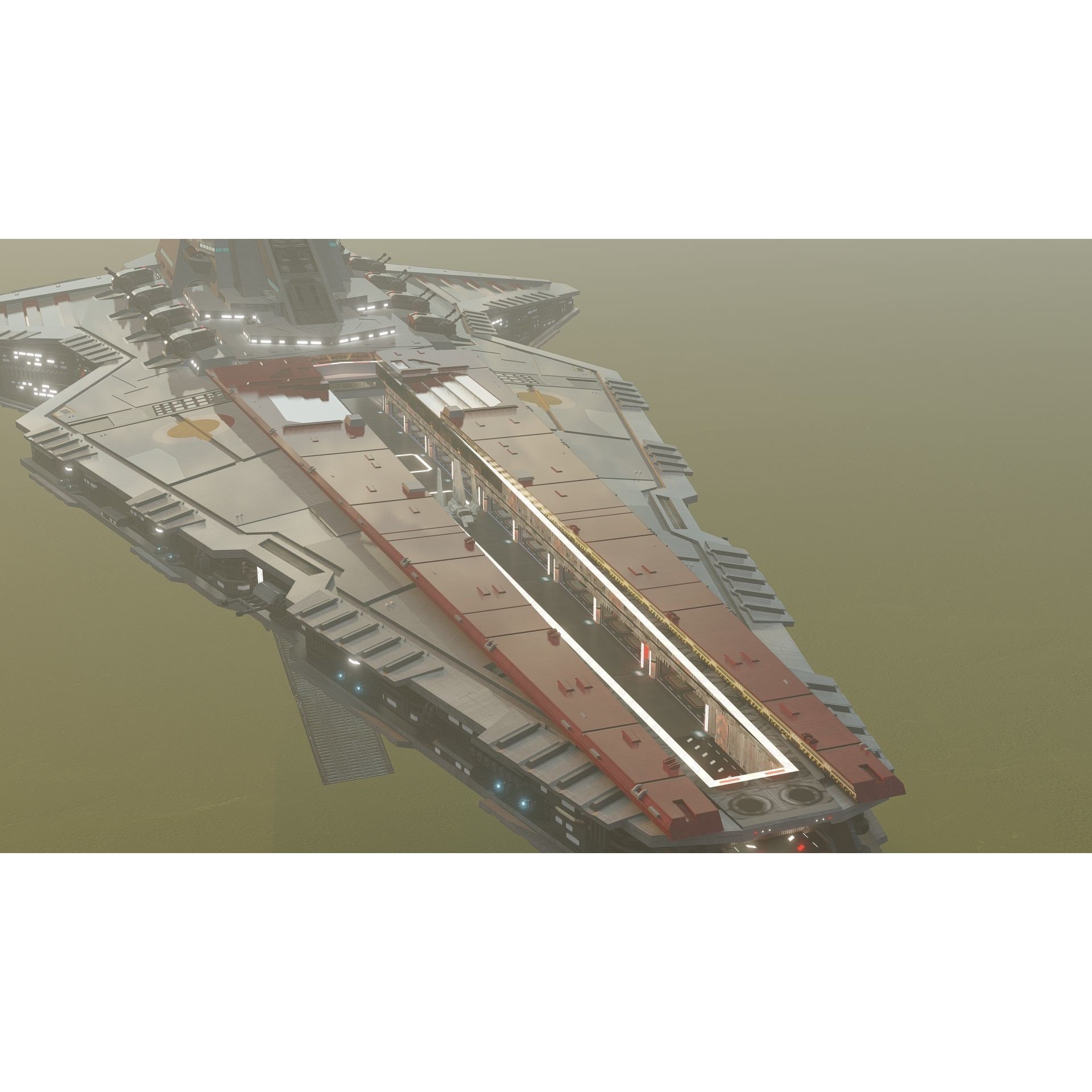 Venator Class Spaceship - Detailed 3D Model - View 9