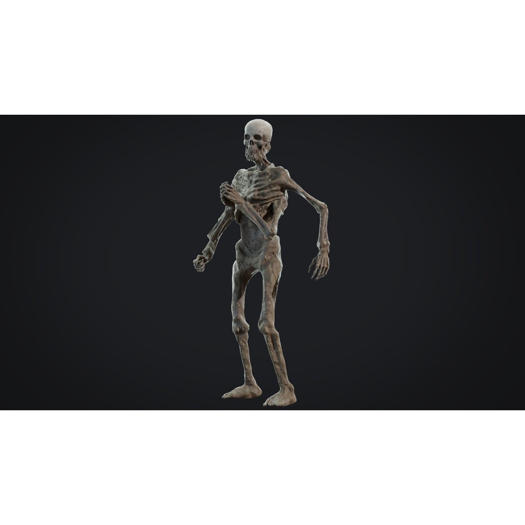 Four-Armed Monster 3D Model – Low Poly Game Asset, FBX - View 13