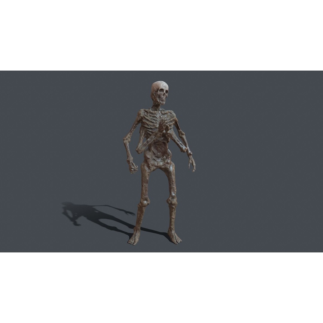 Four-Armed Monster 3D Model – Low Poly Game Asset, FBX - View 14