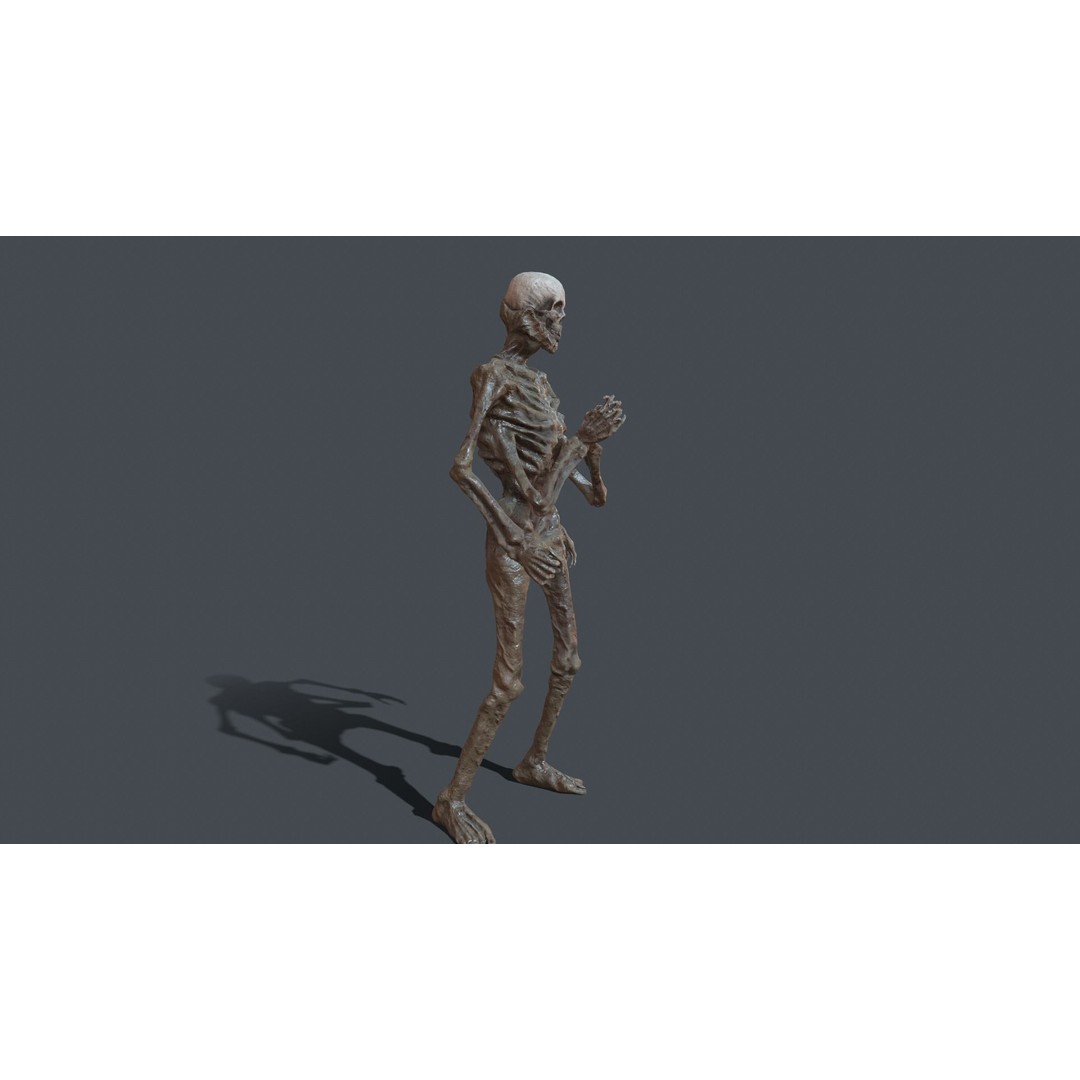 Four-Armed Monster 3D Model – Low Poly Game Asset, FBX - View 16