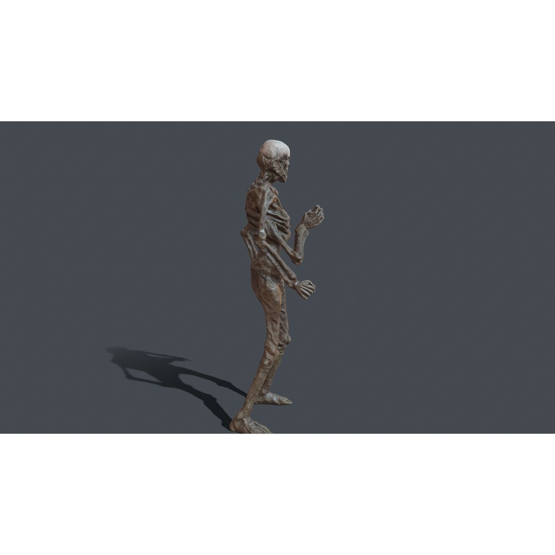 Four-Armed Monster 3D Model – Low Poly Game Asset, FBX - View 17