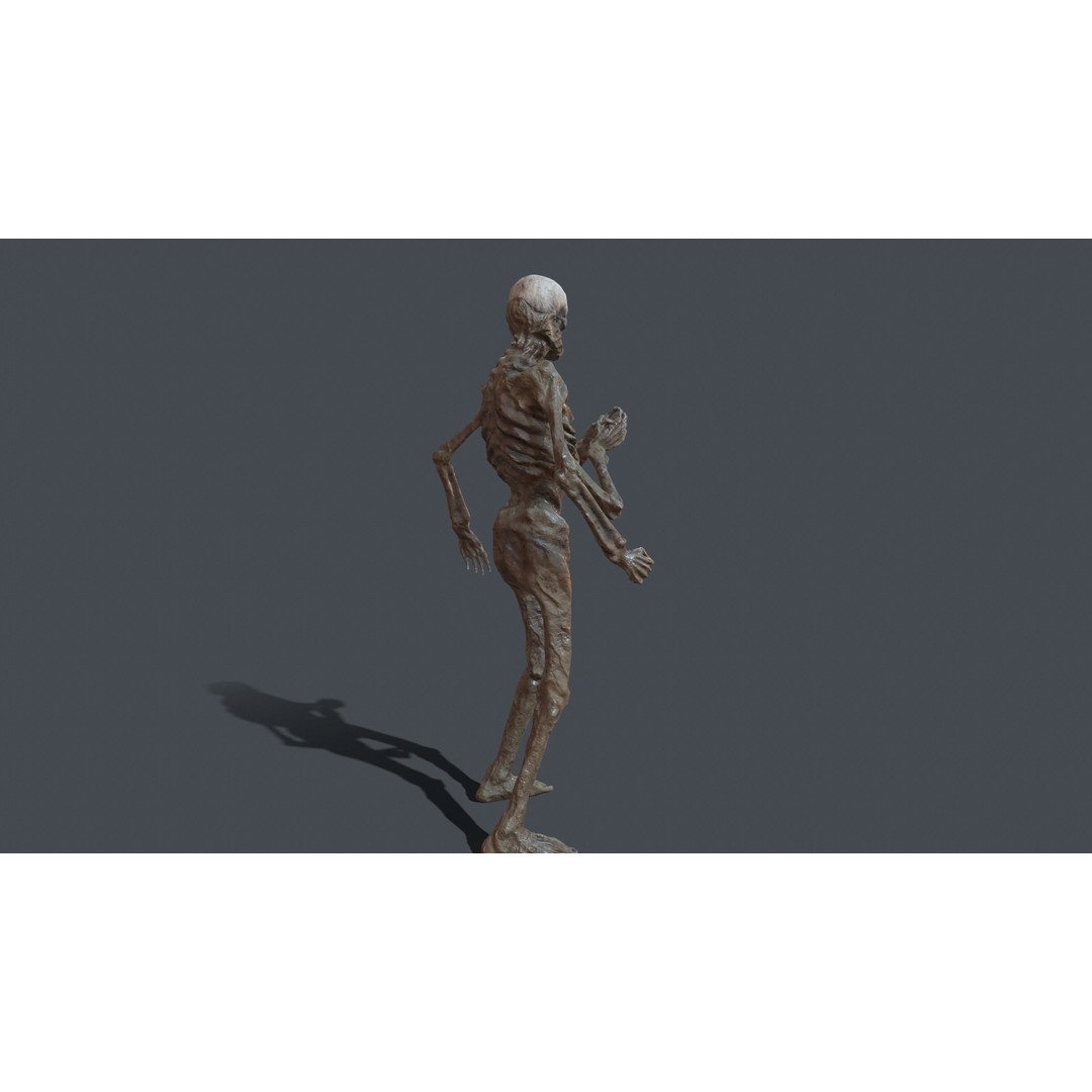 Four-Armed Monster 3D Model – Low Poly Game Asset, FBX - View 18