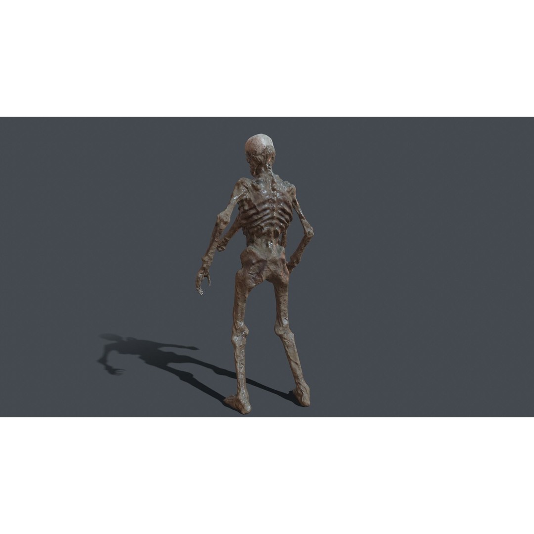 Four-Armed Monster 3D Model – Low Poly Game Asset, FBX - View 22