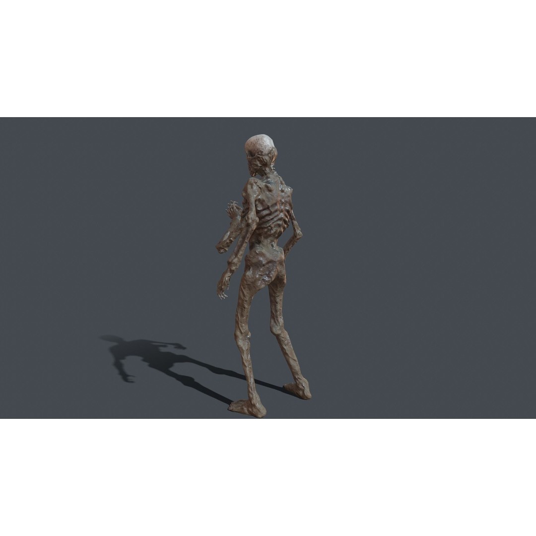 Four-Armed Monster 3D Model – Low Poly Game Asset, FBX - View 23