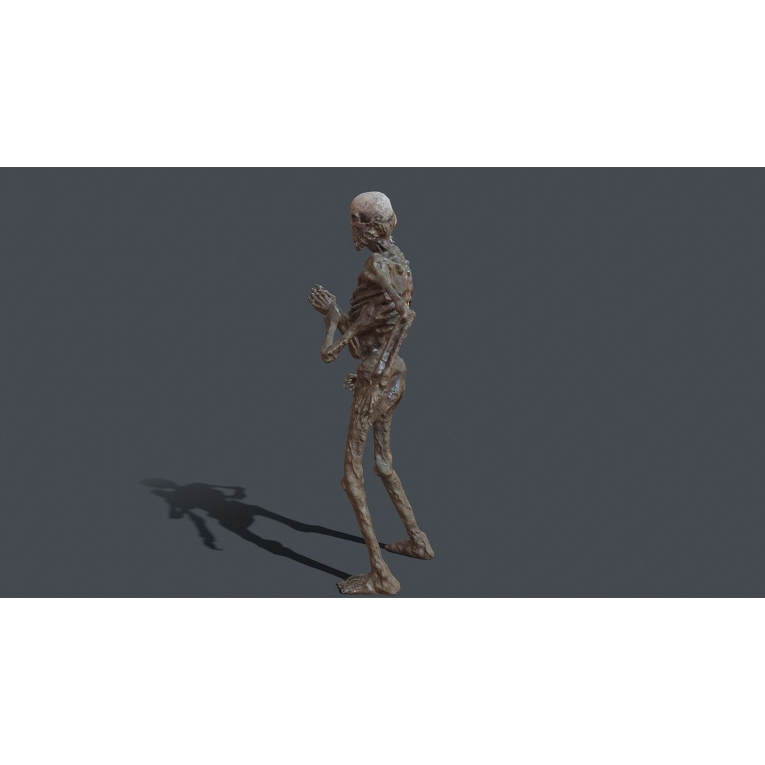 Four-Armed Monster 3D Model – Low Poly Game Asset, FBX - View 24