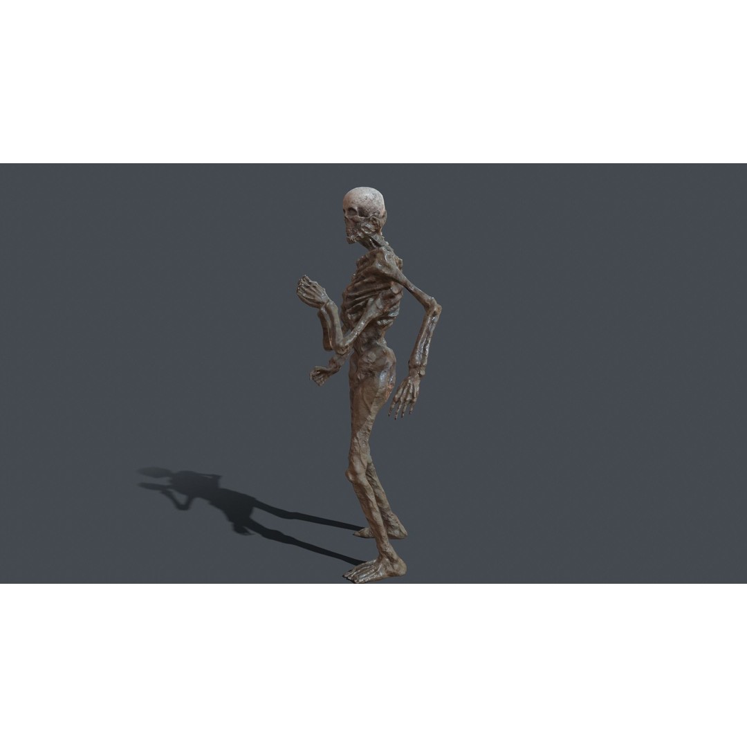 Four-Armed Monster 3D Model – Low Poly Game Asset, FBX - View 25