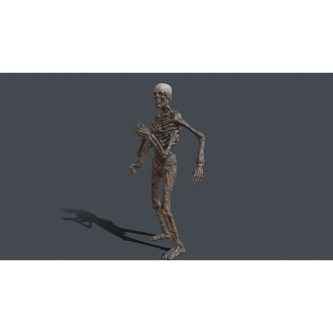 Four-Armed Monster 3D Model – Low Poly Game Asset, FBX - View 26