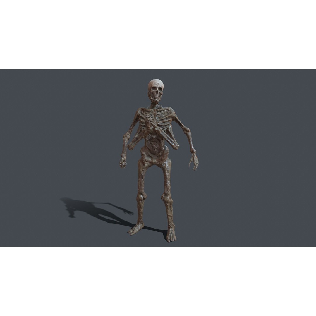 Four-Armed Monster 3D Model – Low Poly Game Asset, FBX - View 28