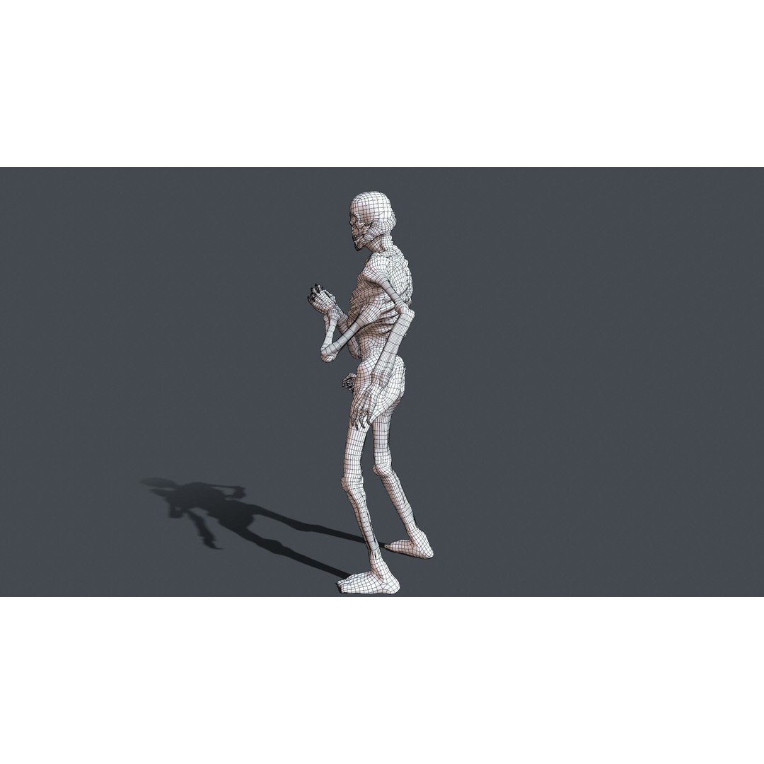 Four-Armed Monster 3D Model – Low Poly Game Asset, FBX - View 39
