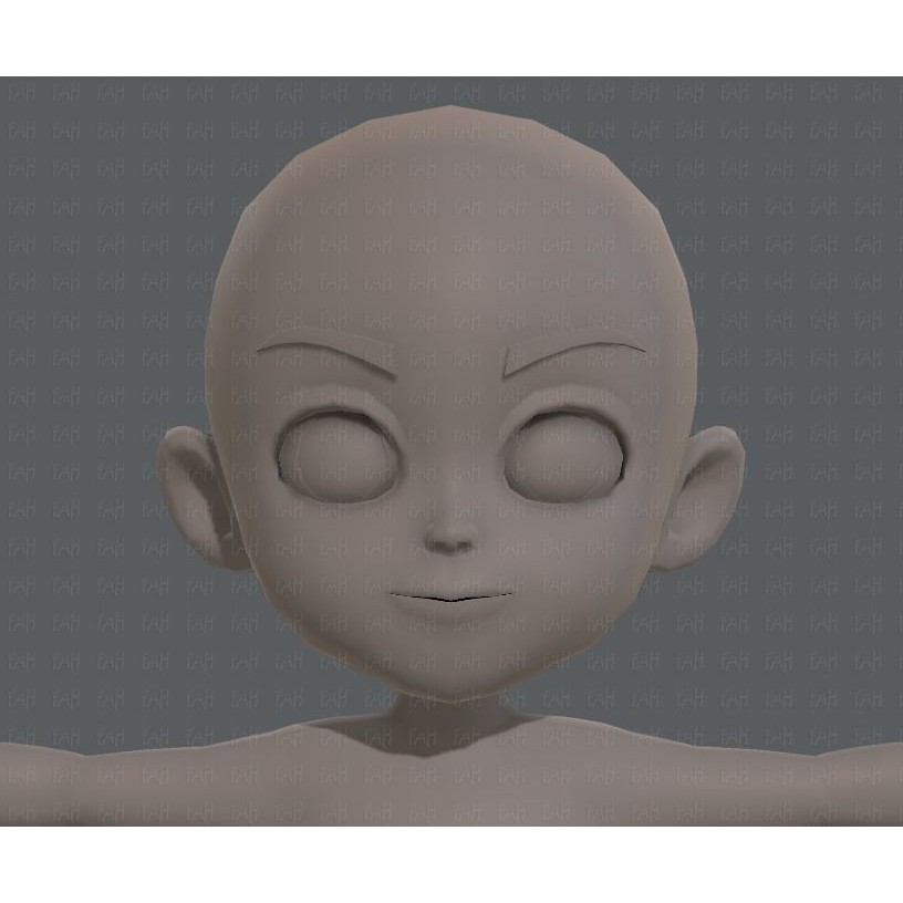 Base Mesh Boy Character 3D Model – Low Poly Cartoon Asset, FBX - View 19