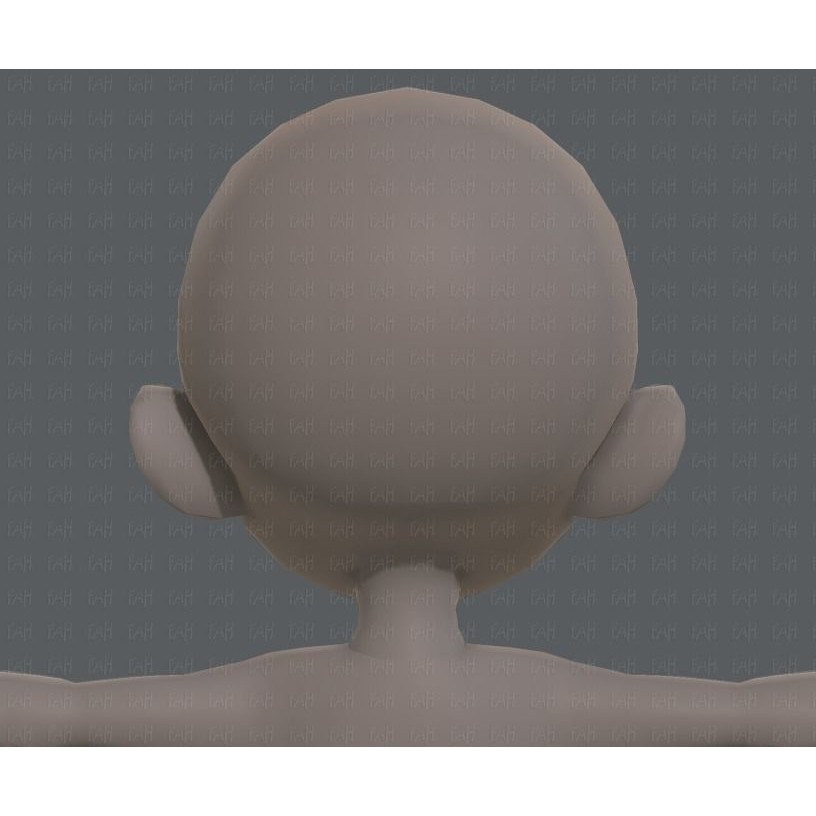Base Mesh Boy Character 3D Model – Low Poly Cartoon Asset, FBX - View 23