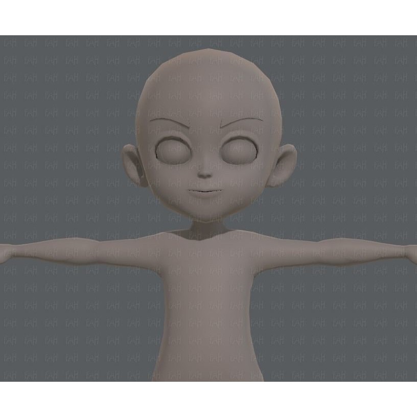 Base Mesh Boy Character 3D Model – Low Poly Cartoon Asset, FBX - View 39