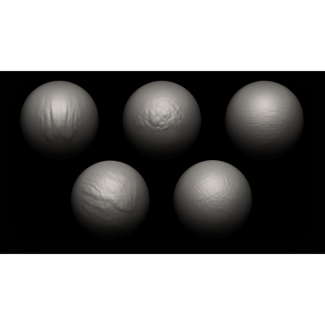 Face Detail Brushes 3D Model – Hand Sculpted VDM Alphas for Zbrush - View 6