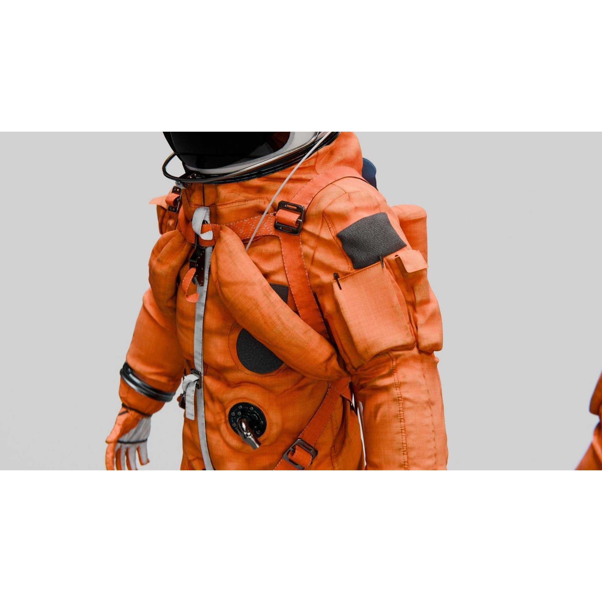 SPACESUIT Orange ACES - Game-Ready 3D Model - View 13
