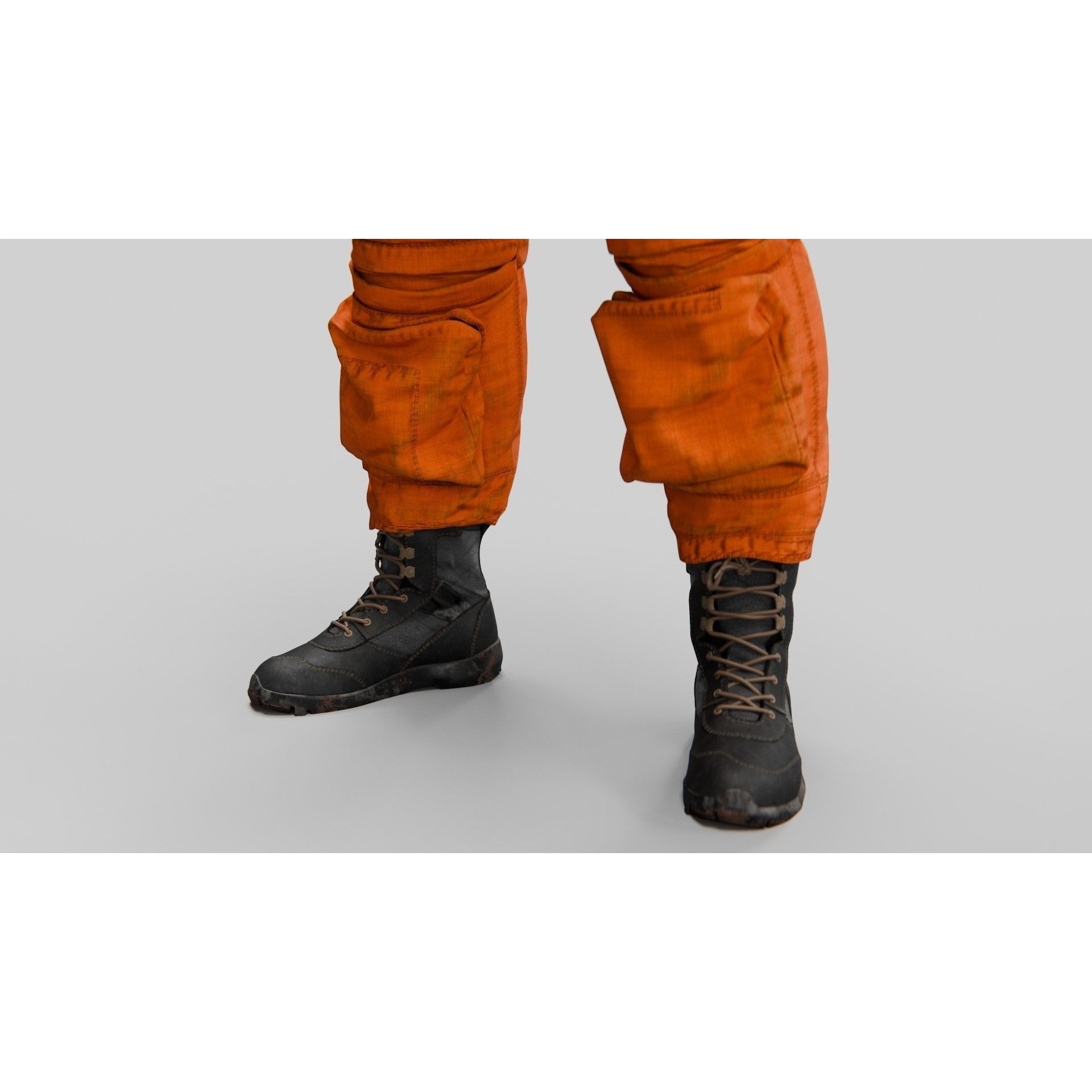 SPACESUIT Orange ACES - Game-Ready 3D Model - View 14
