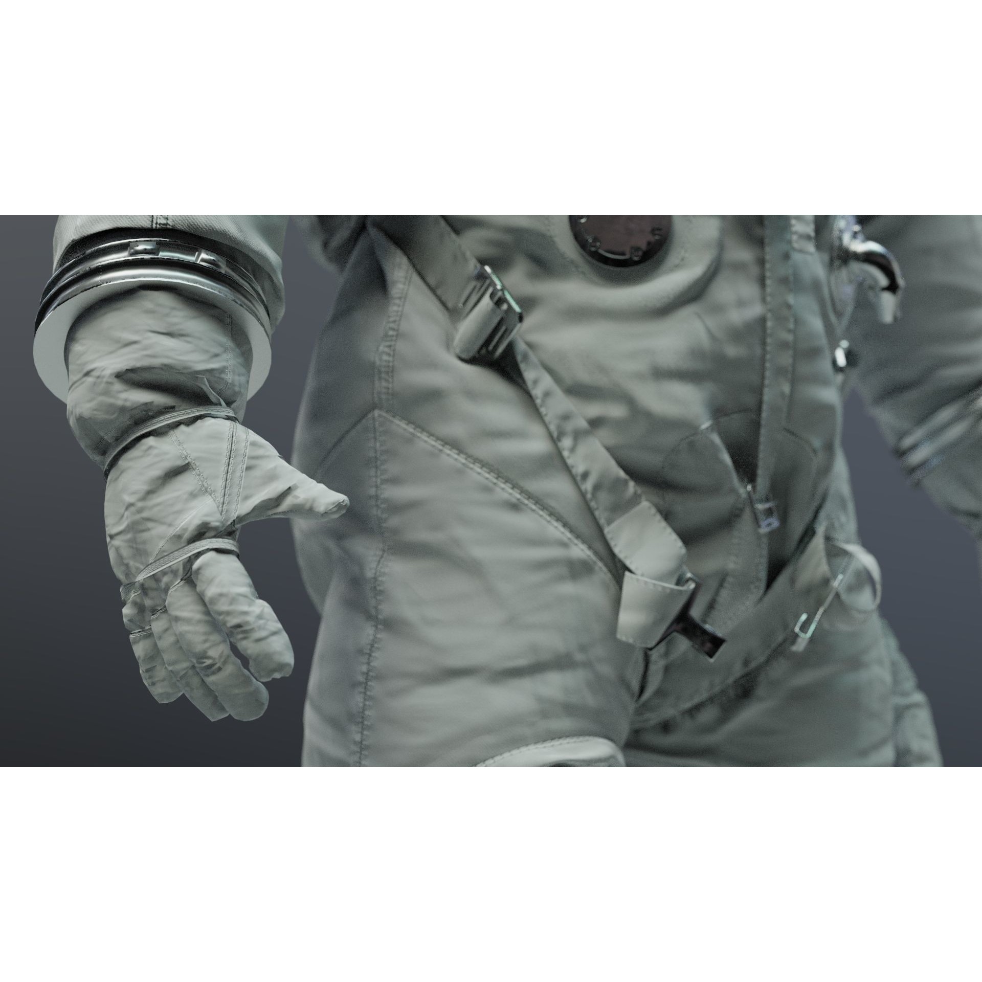 SPACESUIT Orange ACES - Game-Ready 3D Model - View 20