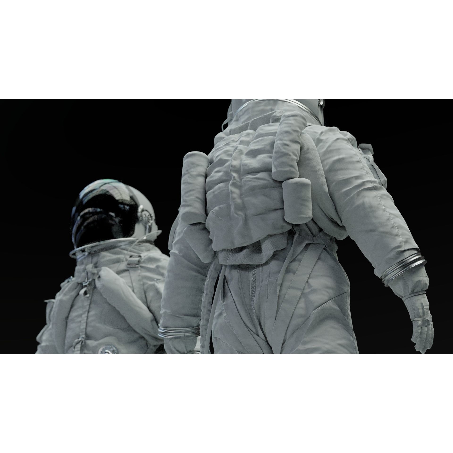 SPACESUIT Orange ACES - Game-Ready 3D Model - View 24