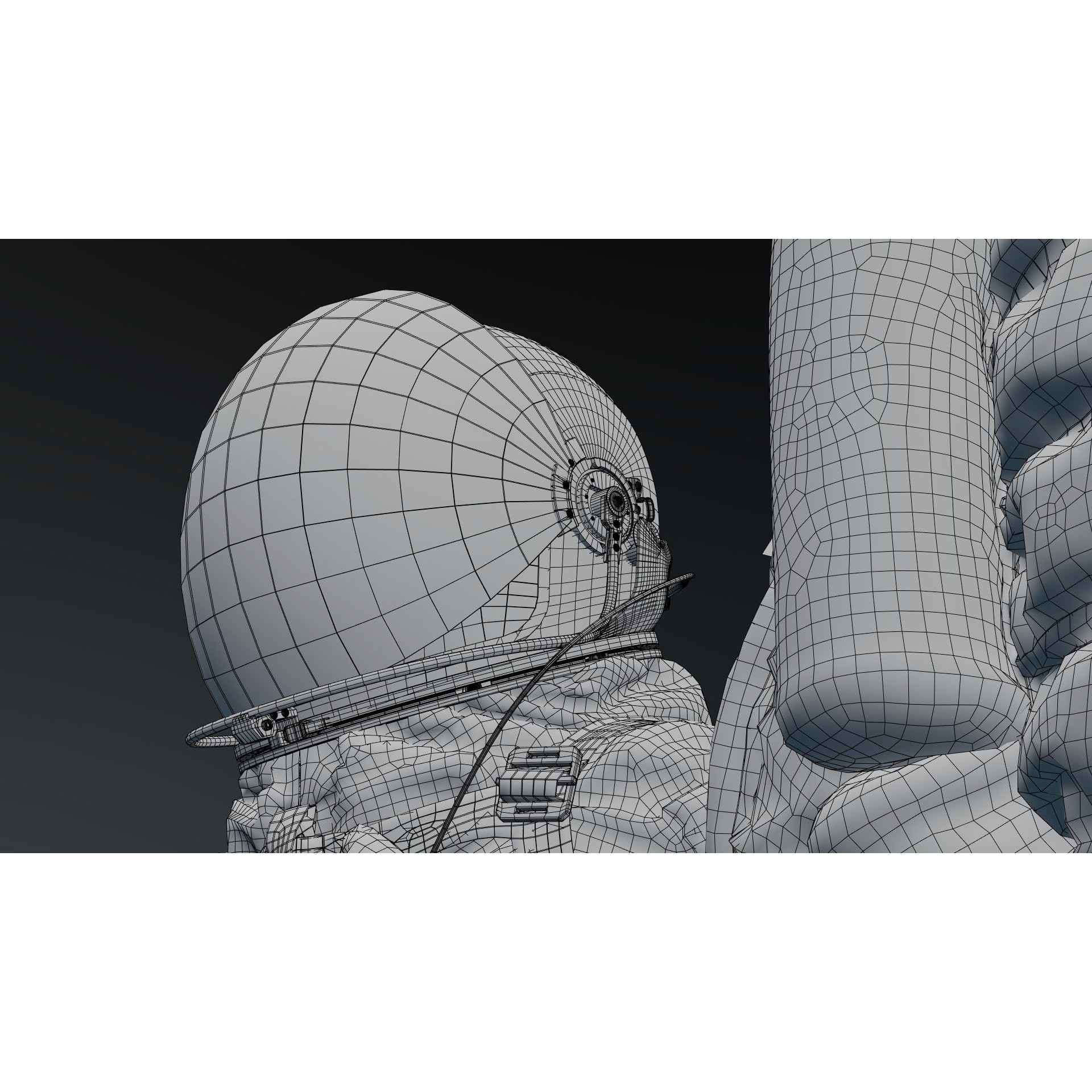 SPACESUIT Orange ACES - Game-Ready 3D Model - View 28
