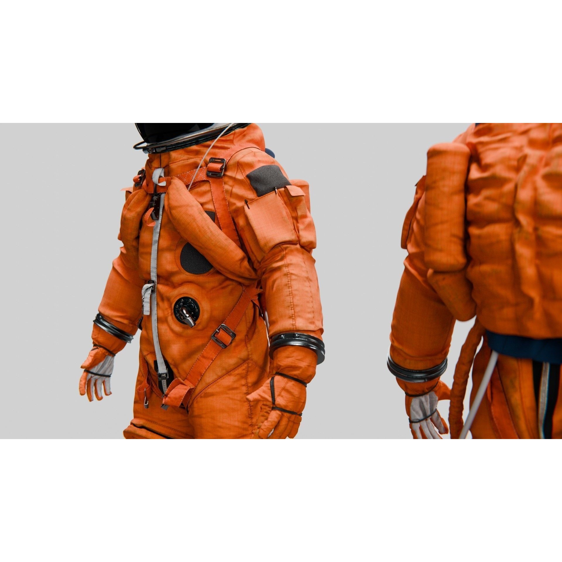 SPACESUIT Orange ACES - Game-Ready 3D Model - View 6