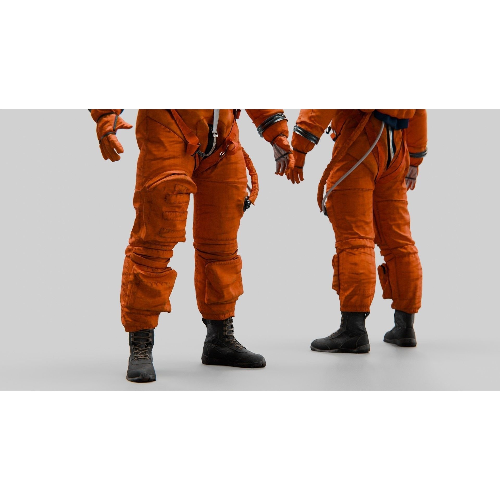 SPACESUIT Orange ACES - Game-Ready 3D Model - View 9