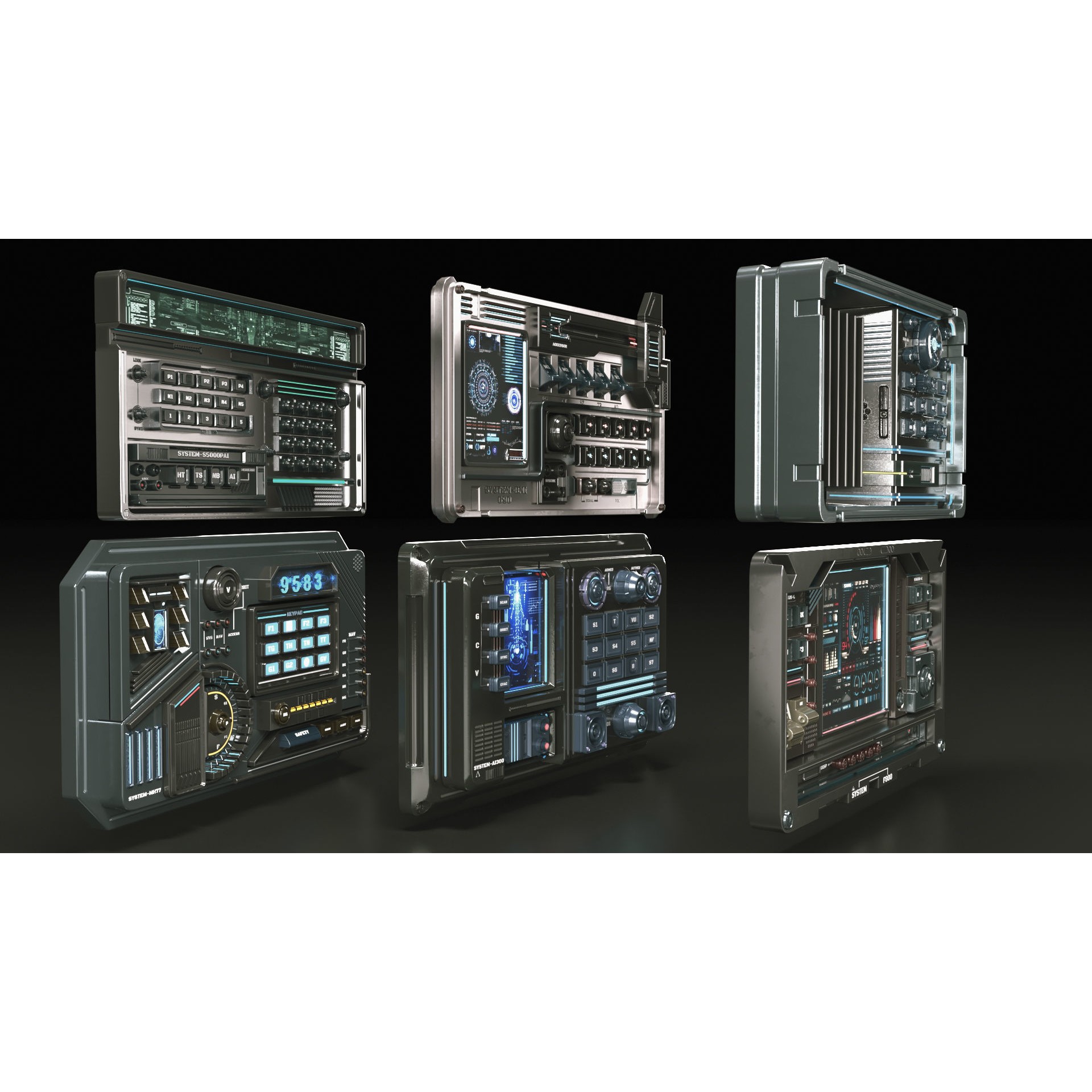 Control Panel - PBR Game-Ready 3D Model - View 10