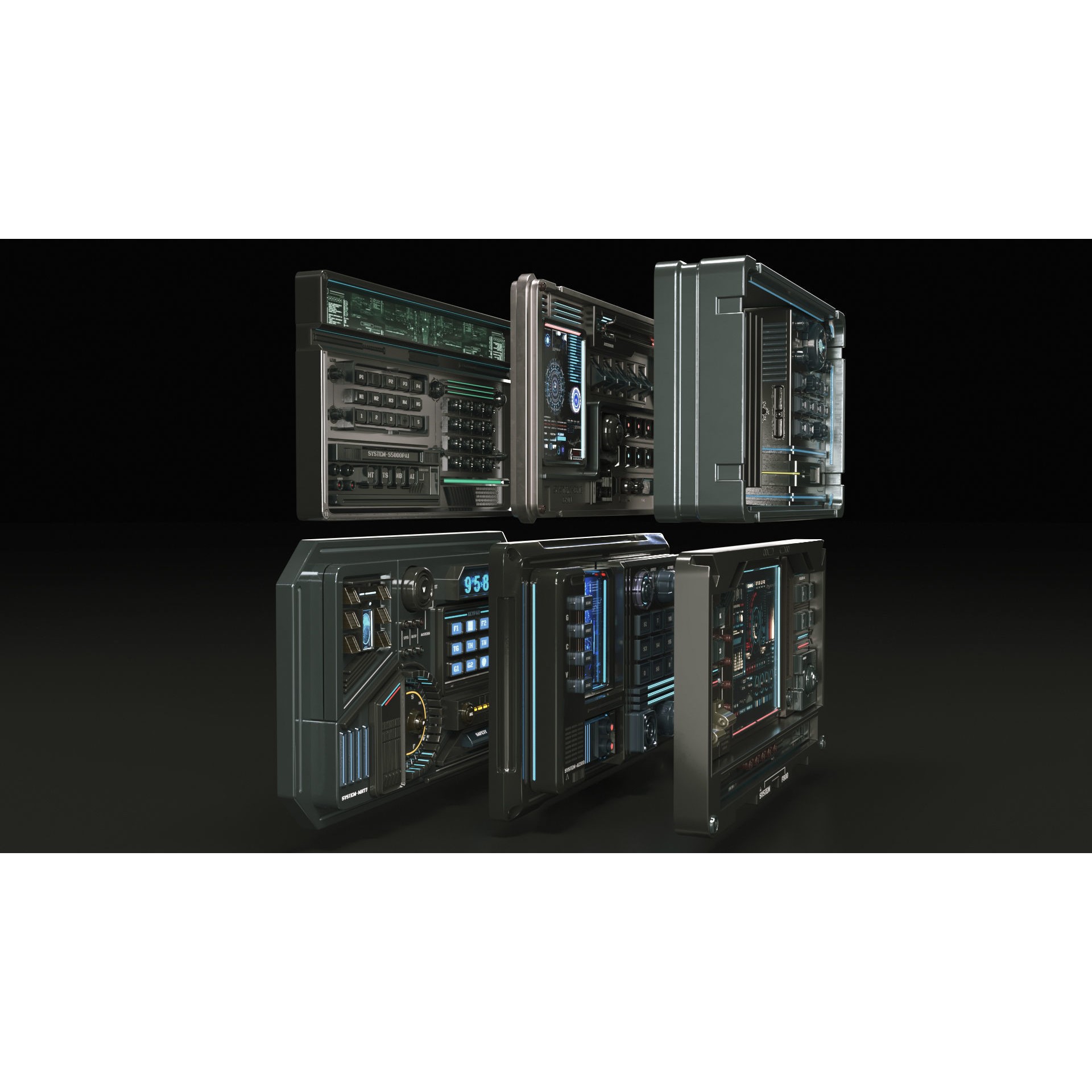 Control Panel - PBR Game-Ready 3D Model - View 11
