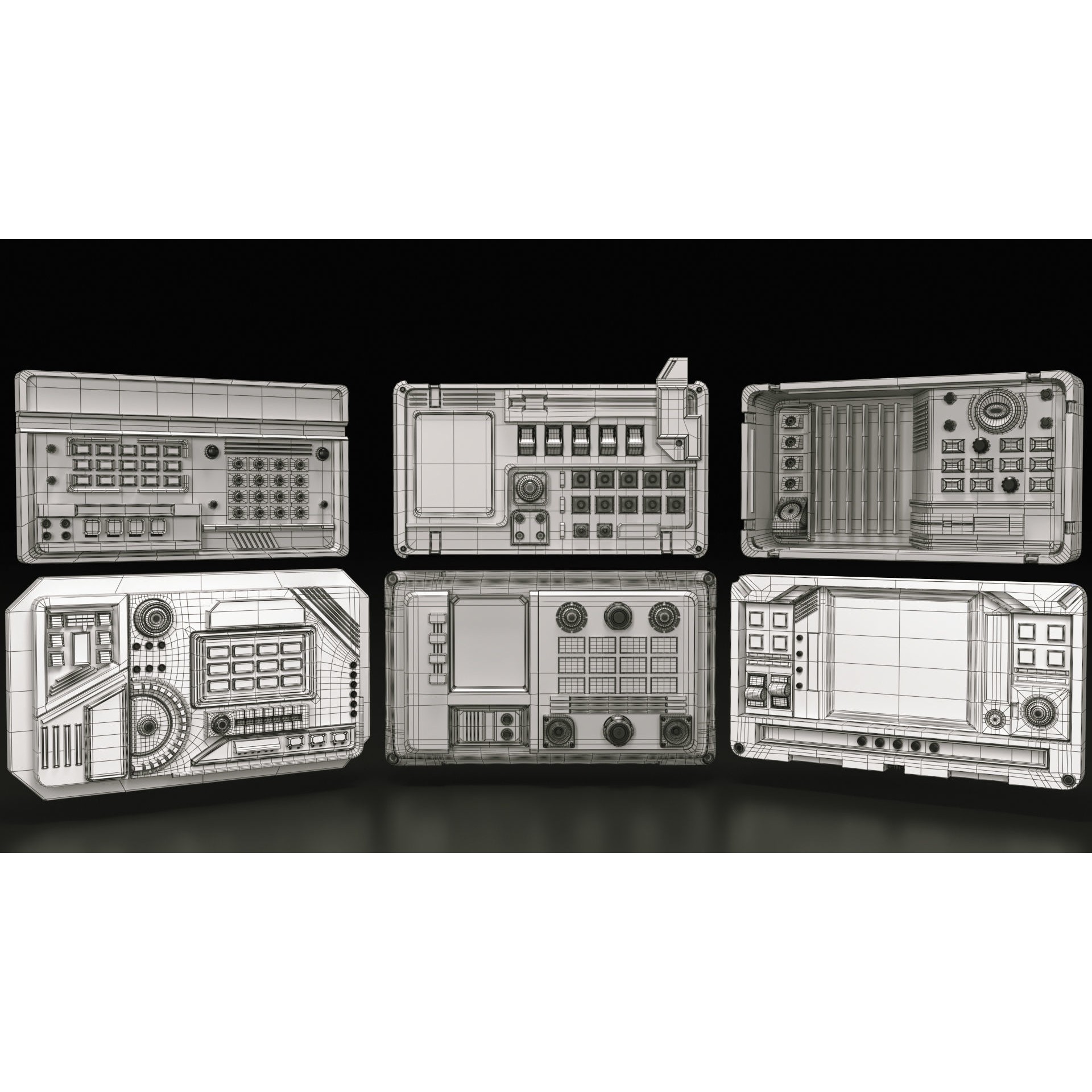 Control Panel - PBR Game-Ready 3D Model - View 12