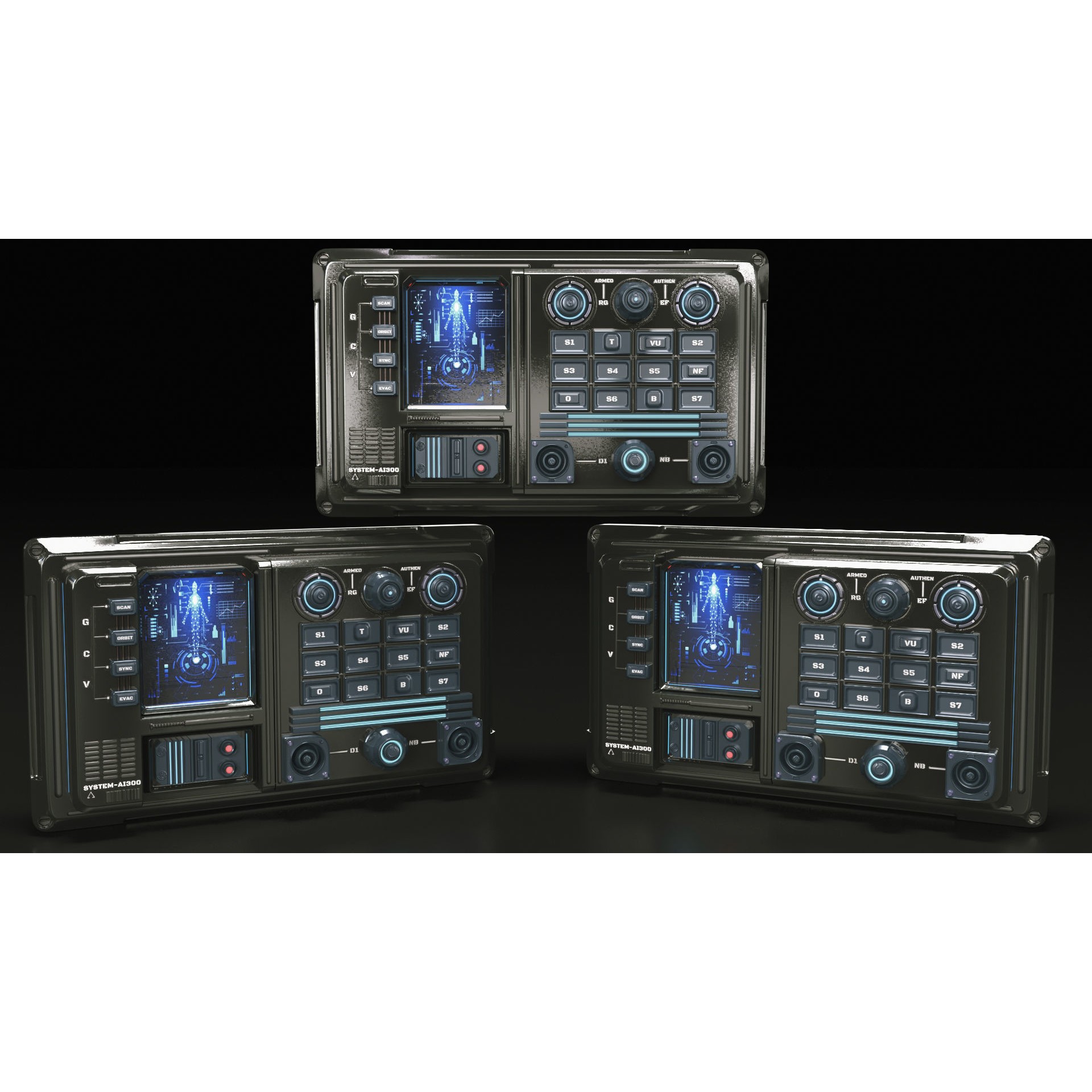 Control Panel - PBR Game-Ready 3D Model - View 5