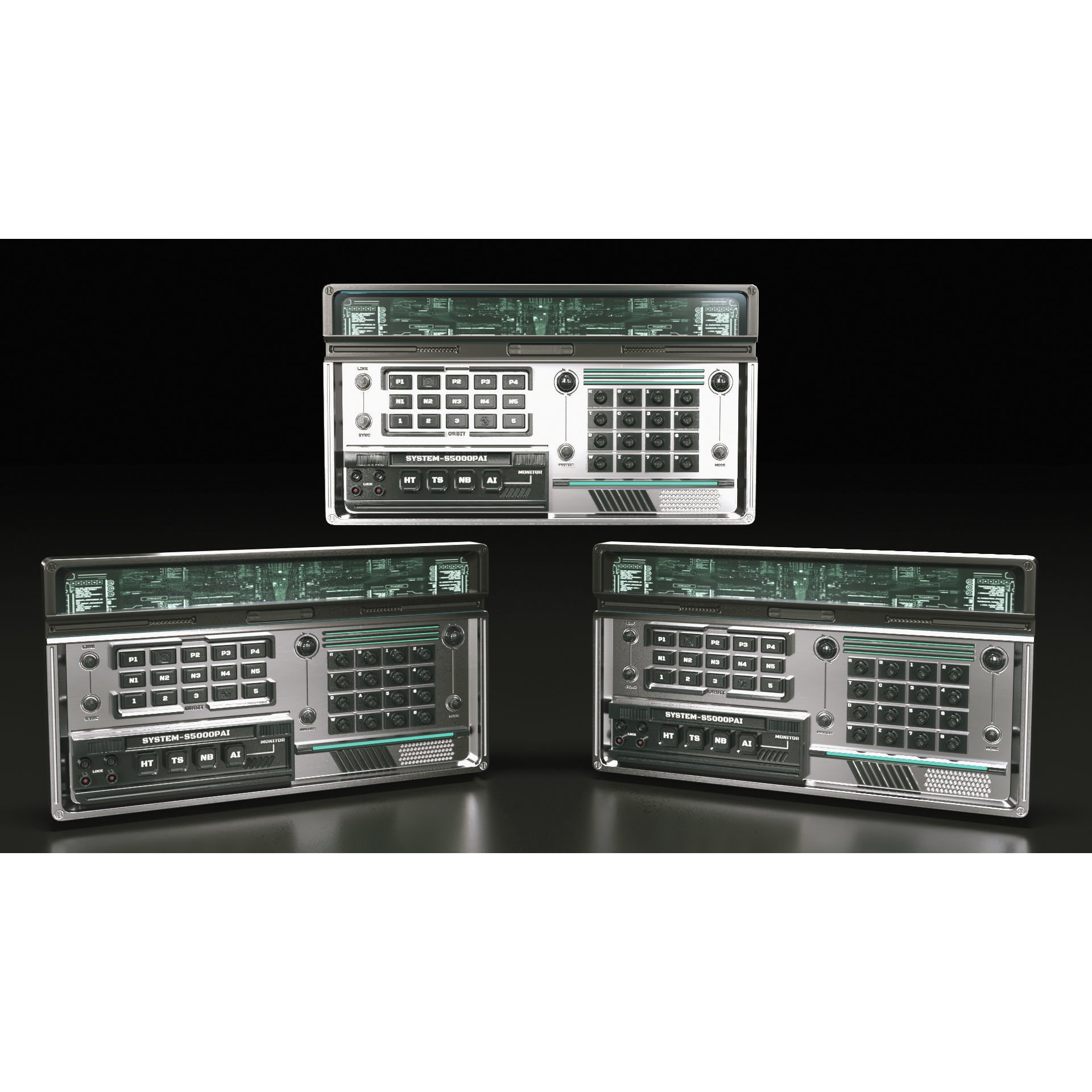Control Panel - PBR Game-Ready 3D Model - View 8