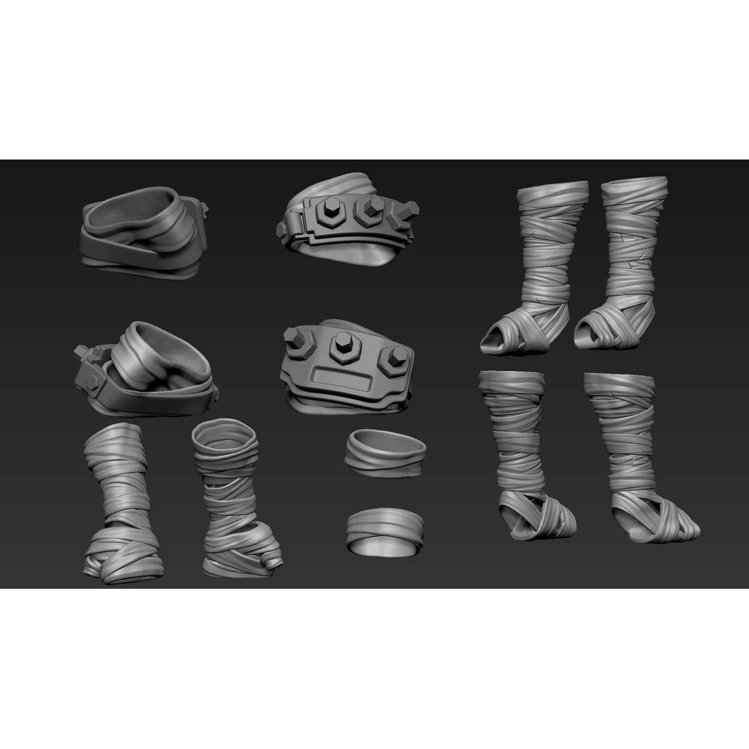 Rony 3D Model – Stylized Character with Basemesh and Elements - View 10