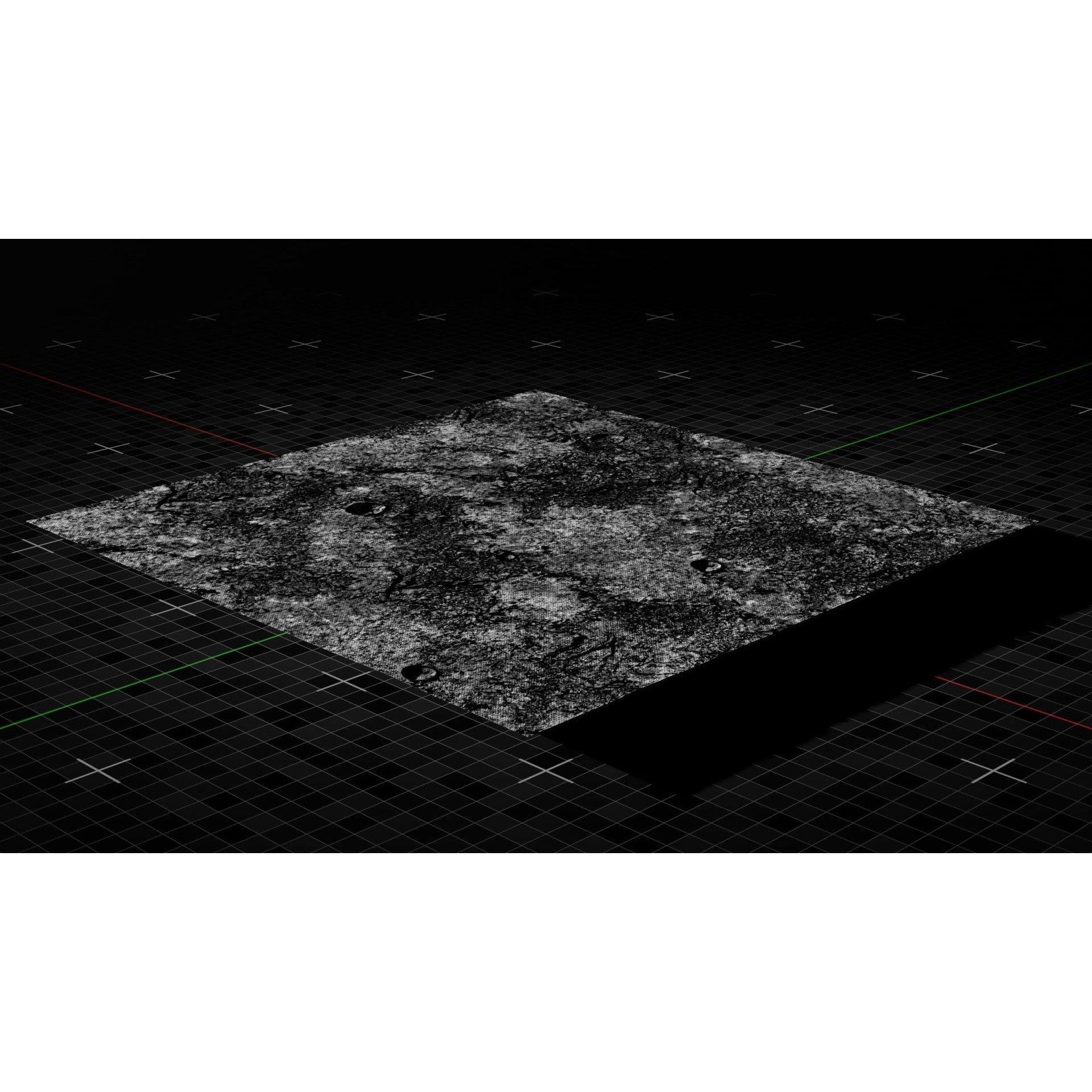 Moon Terrain - Game-Ready 3D Model - View 5