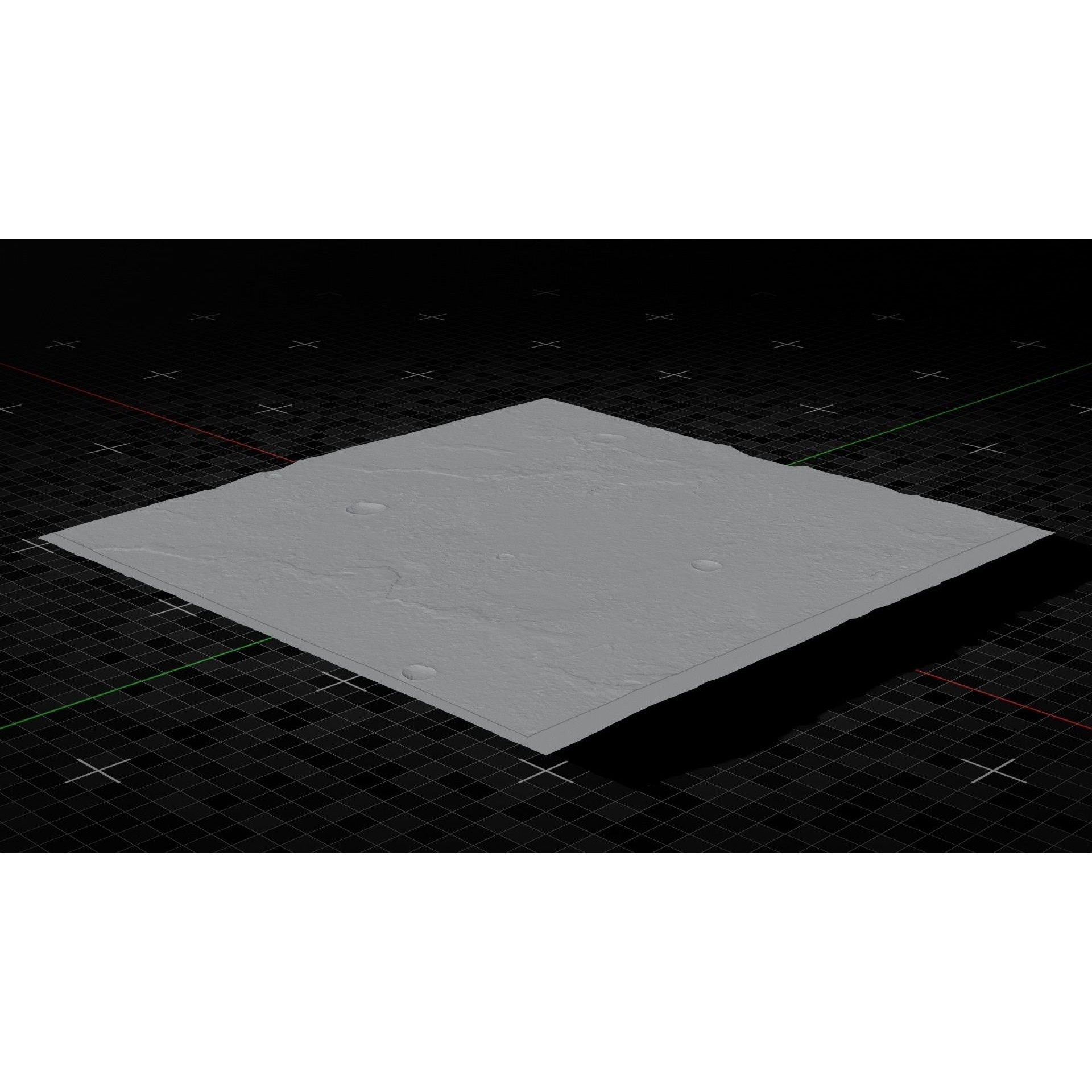 Moon Terrain - Game-Ready 3D Model - View 6