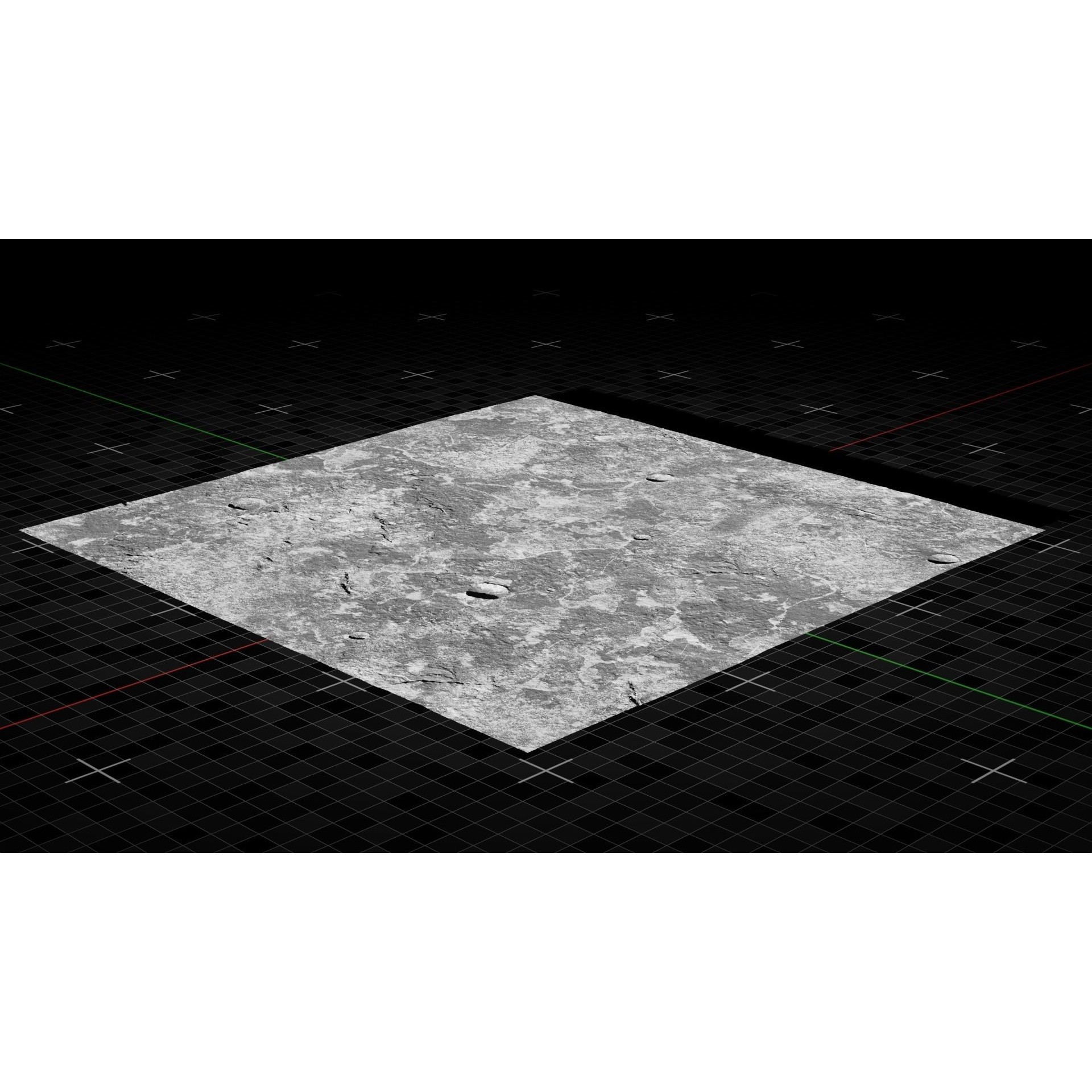 Moon Terrain - Game-Ready 3D Model - View 9