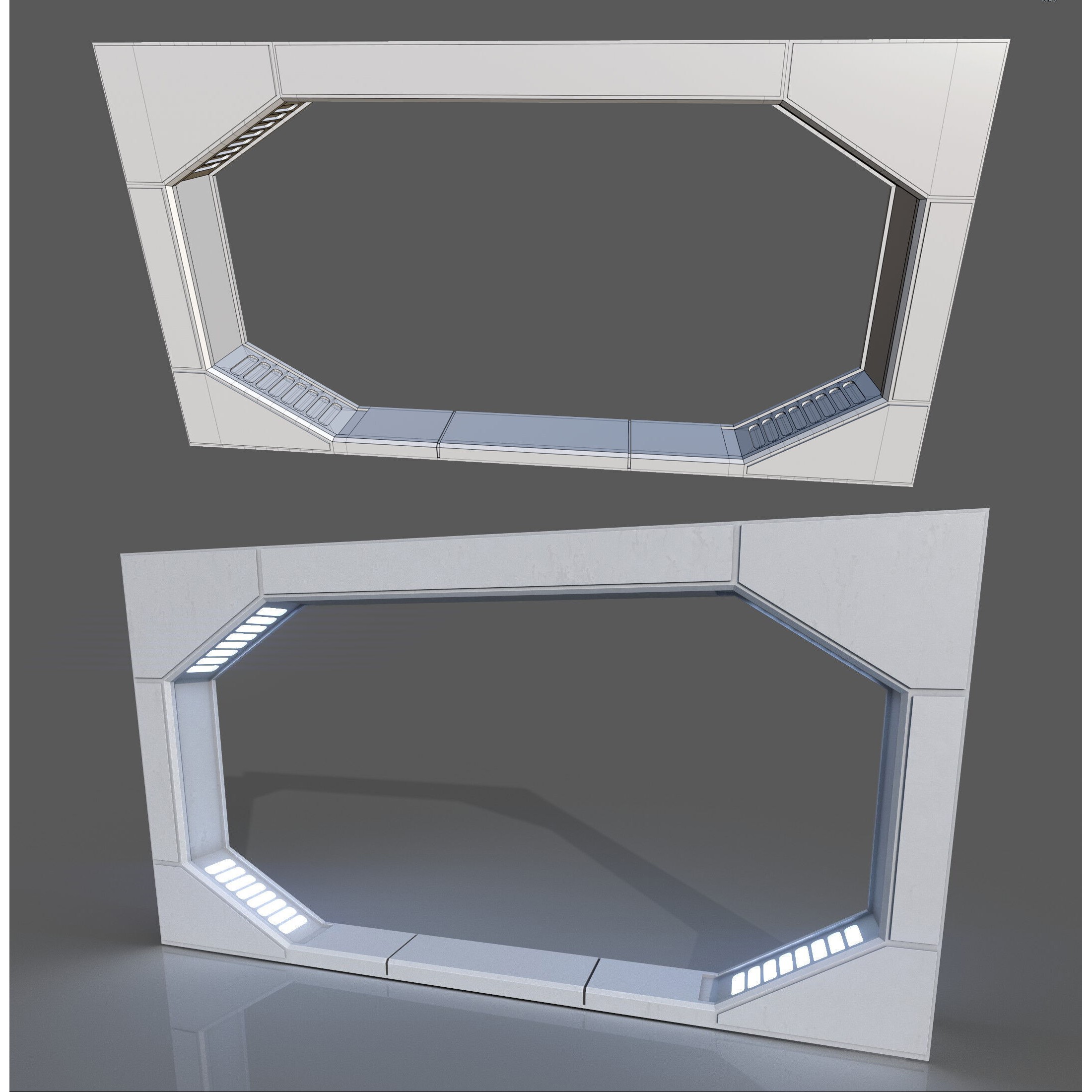 ISB Style Room - Low-Poly Game-Ready 3D Model - View 17