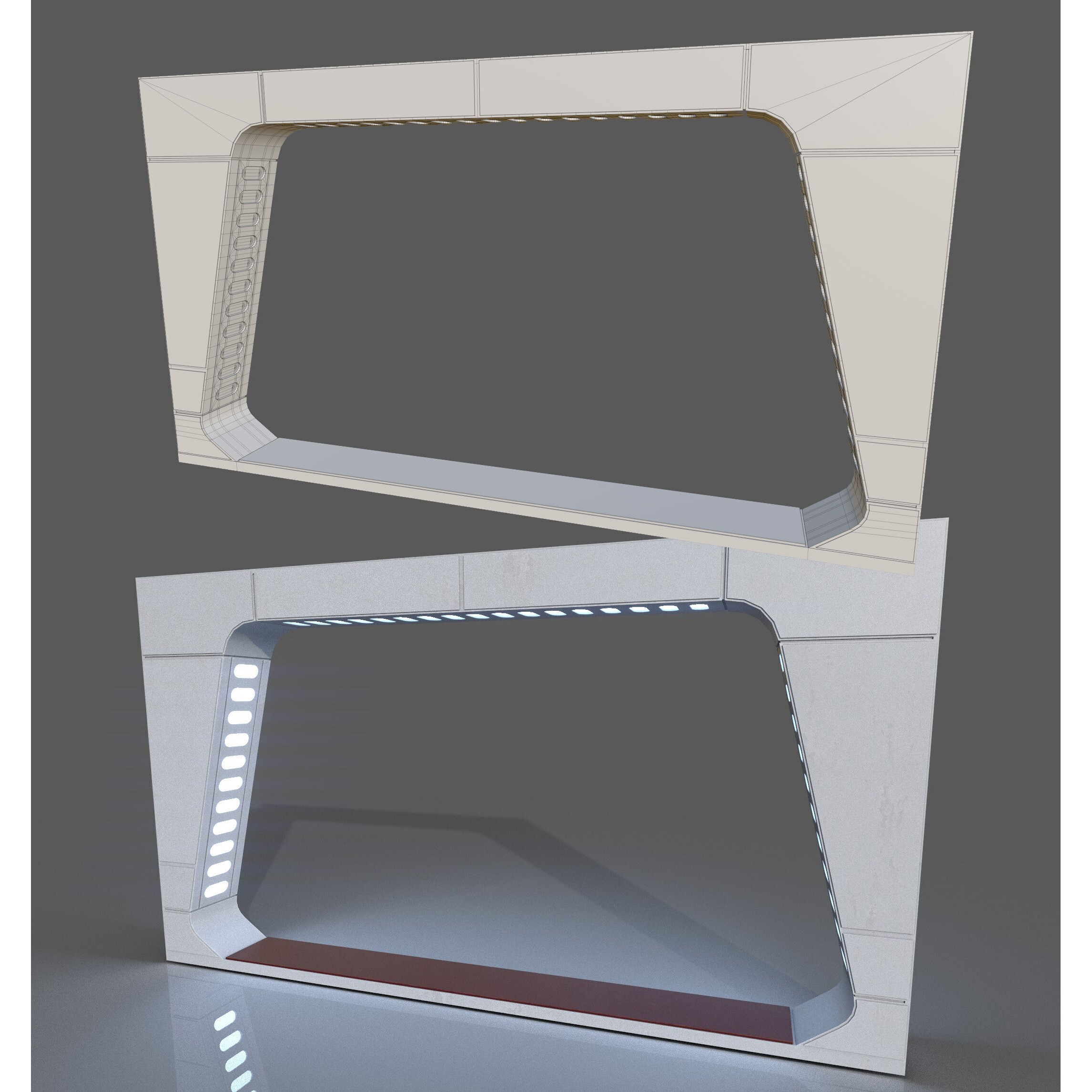ISB Style Room - Low-Poly Game-Ready 3D Model - View 18